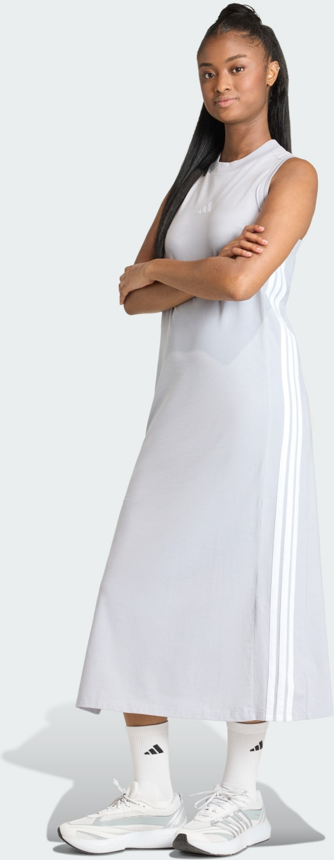 ADIDAS, Adidas Essentials 3-stripes Long Racerback Kl&auml;nning