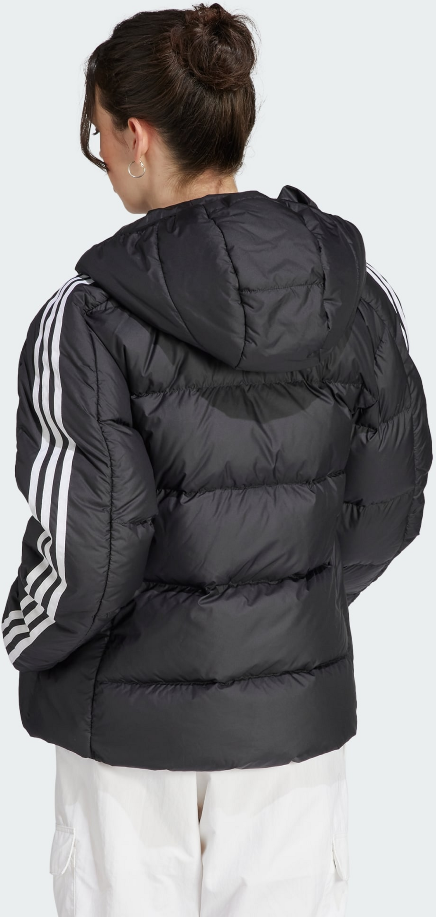 ADIDAS, Adidas Essentials 3-stripes Mid Down Hooded Jacka