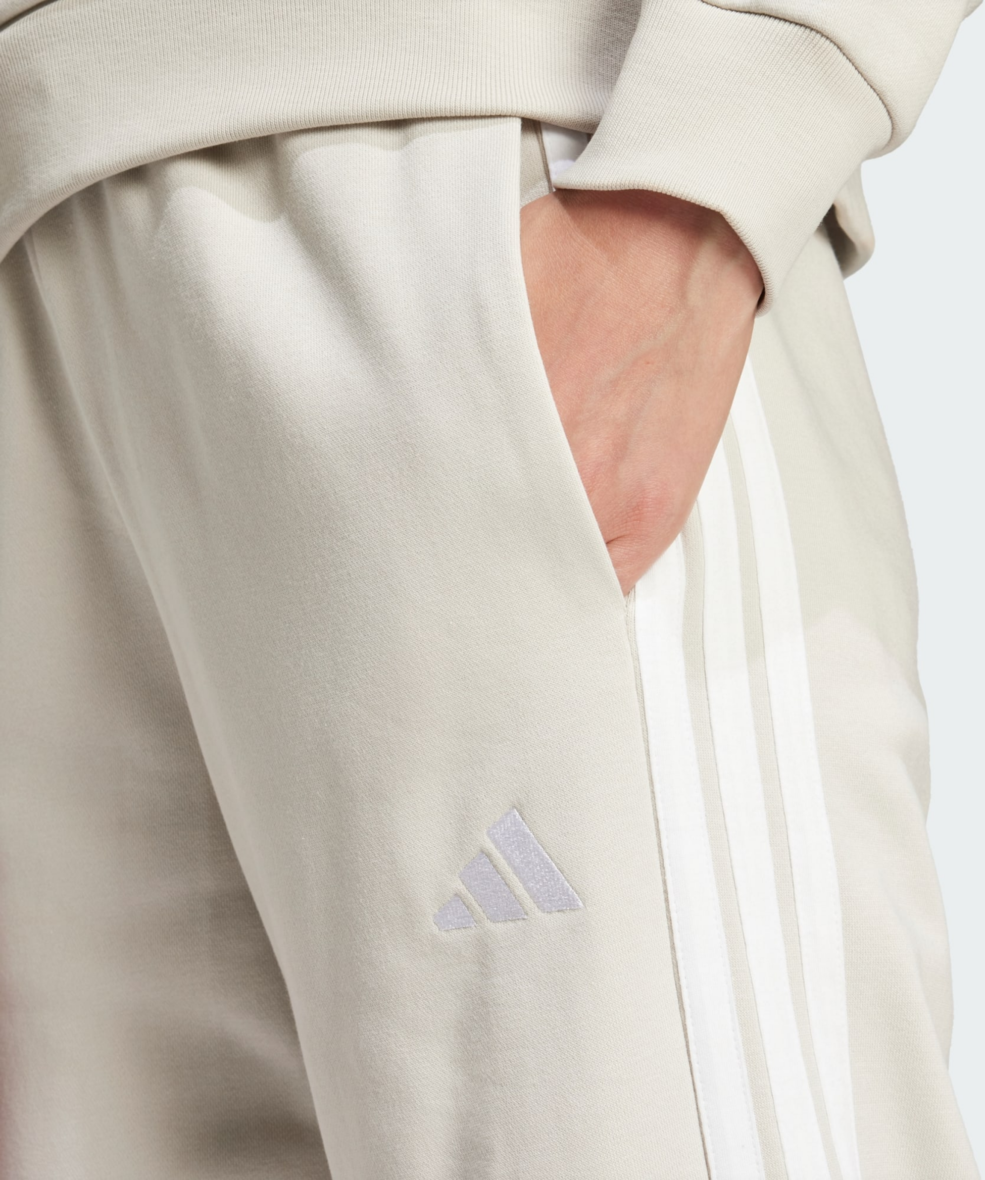 ADIDAS, Adidas Essentials 3-stripes Open Hem French Terry Byxor