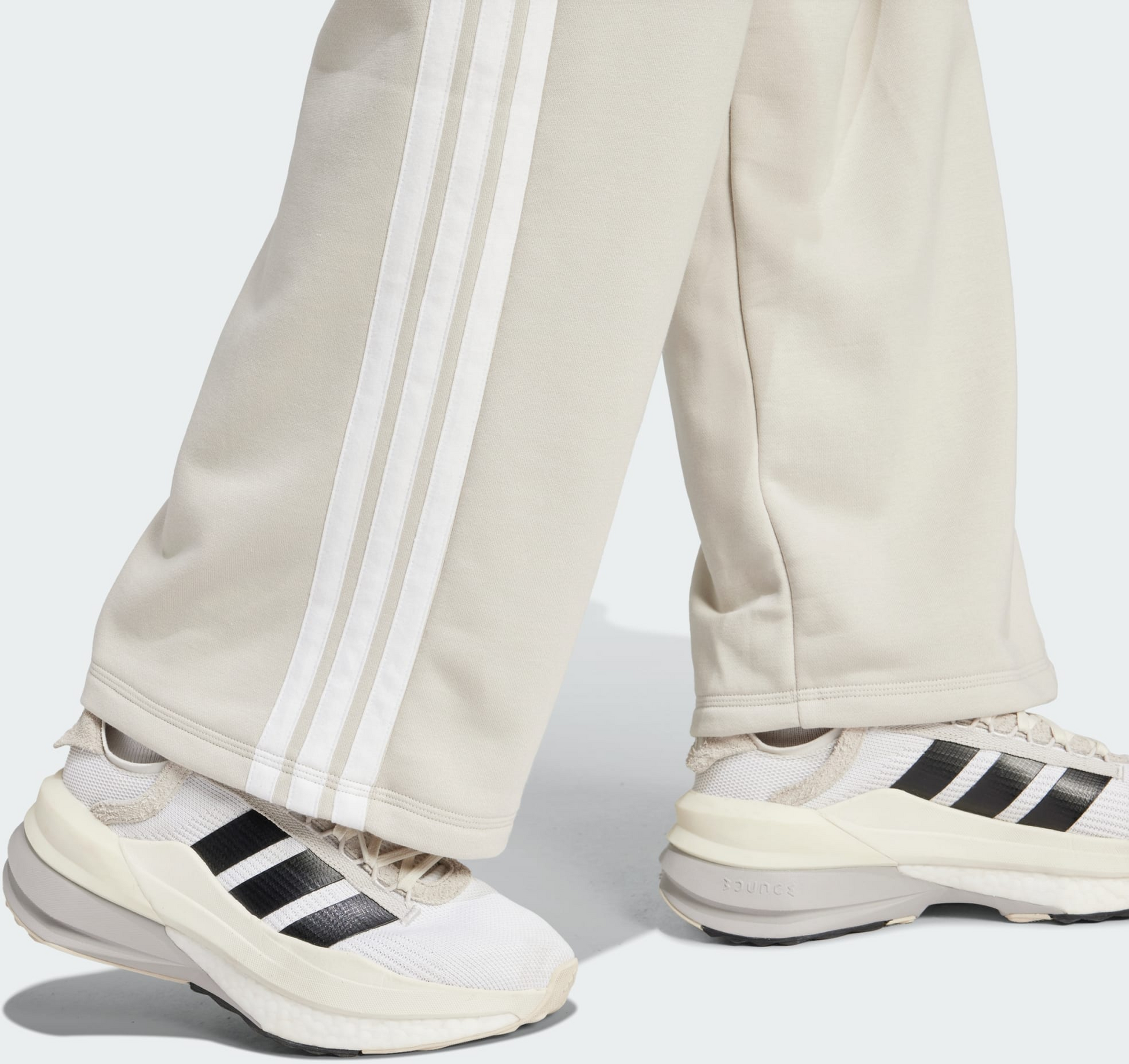 ADIDAS, Adidas Essentials 3-stripes Open Hem French Terry Byxor