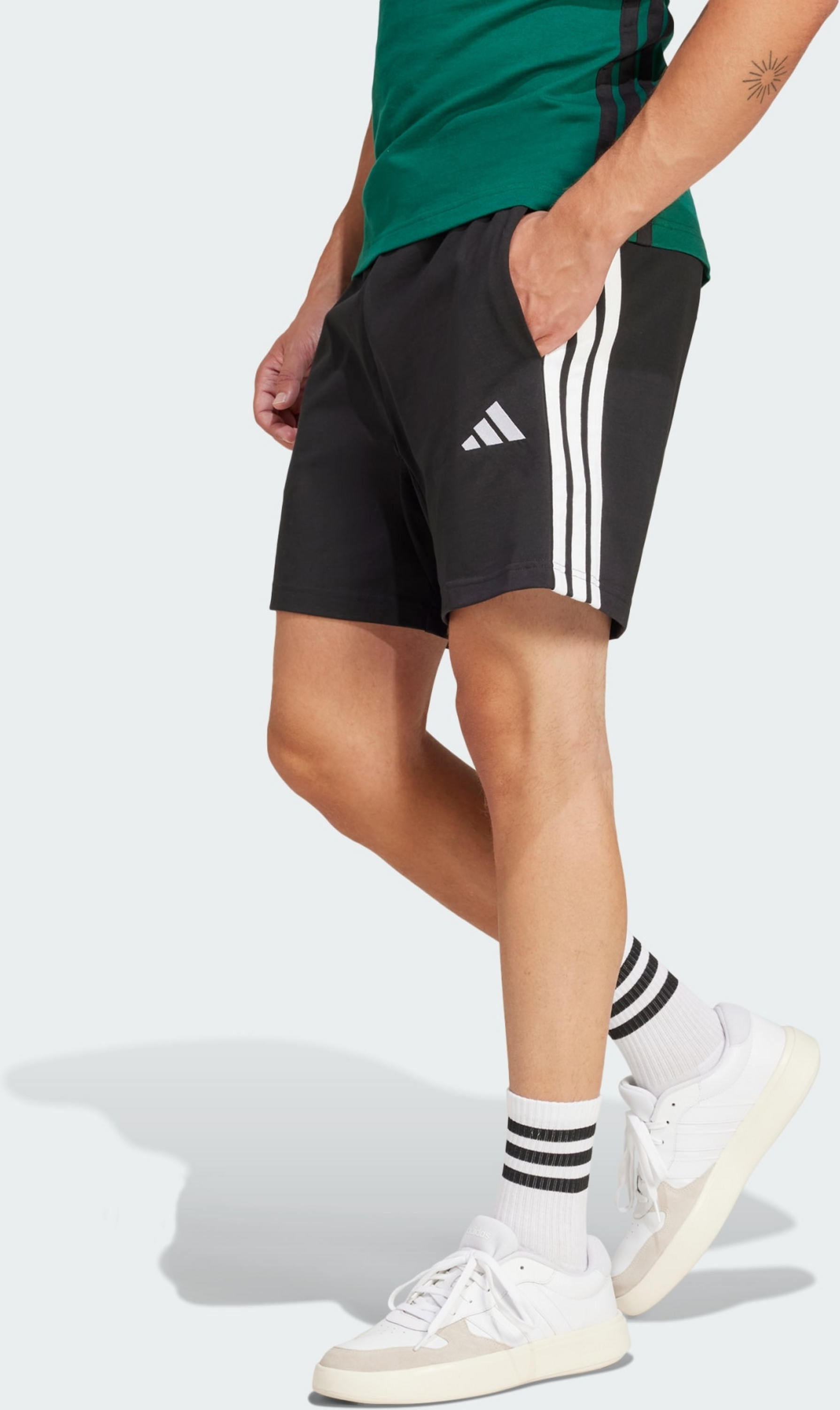 ADIDAS, Adidas Essentials 3-stripes Single Jersey 7-inch Shorts