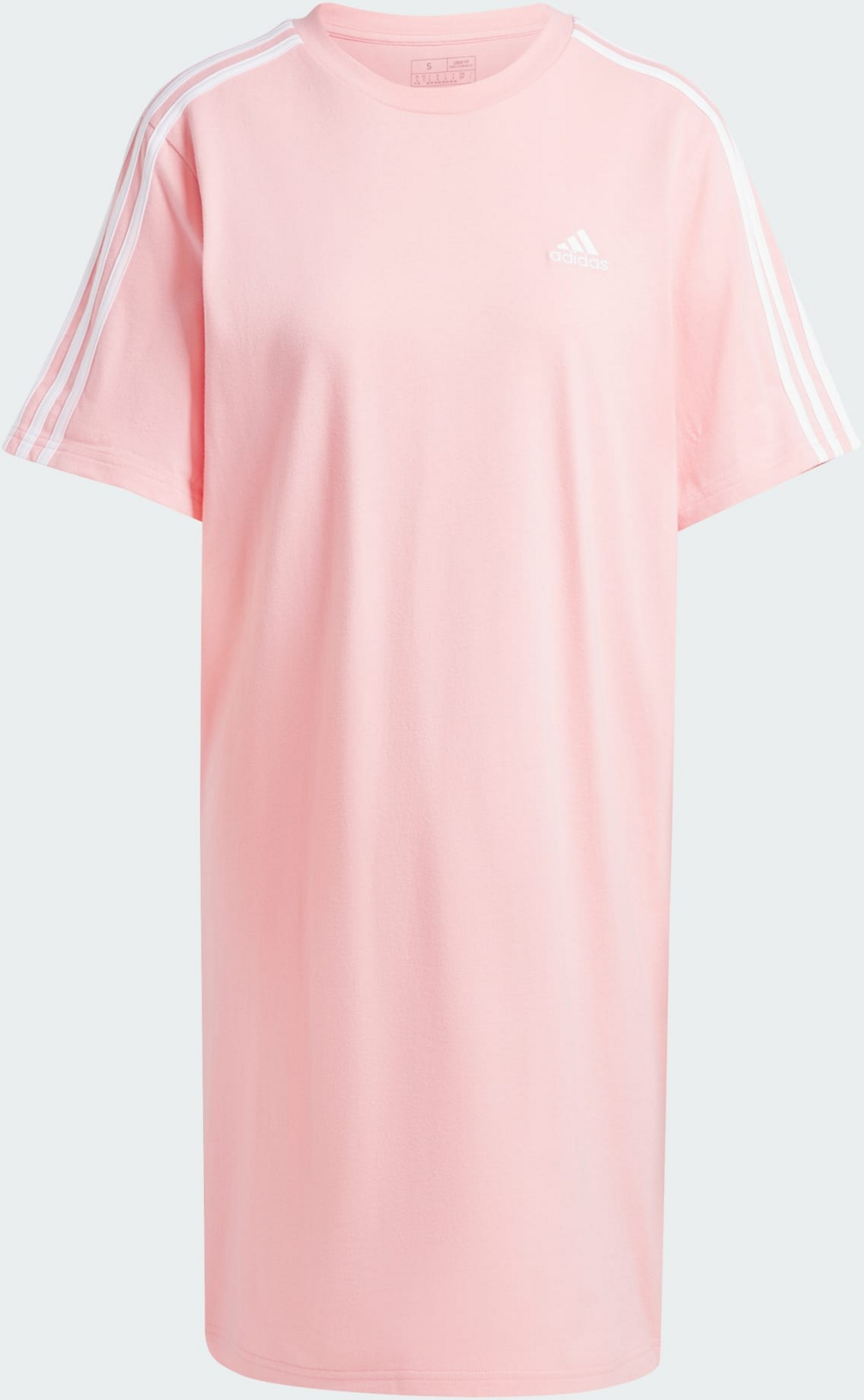 ADIDAS, Adidas Essentials 3-stripes Single Jersey Boyfriend Tee Dress