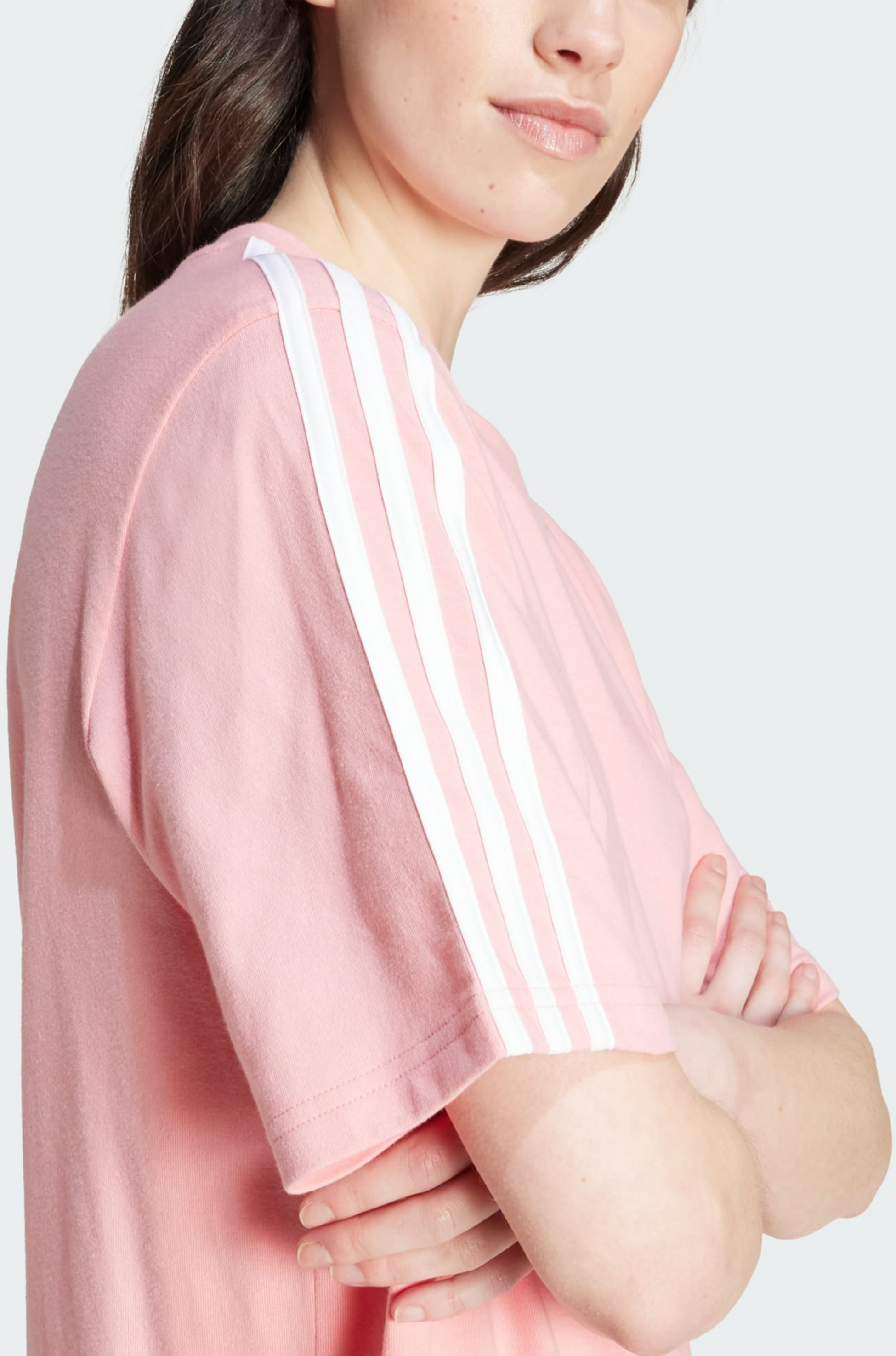 ADIDAS, Adidas Essentials 3-stripes Single Jersey Boyfriend Tee Dress