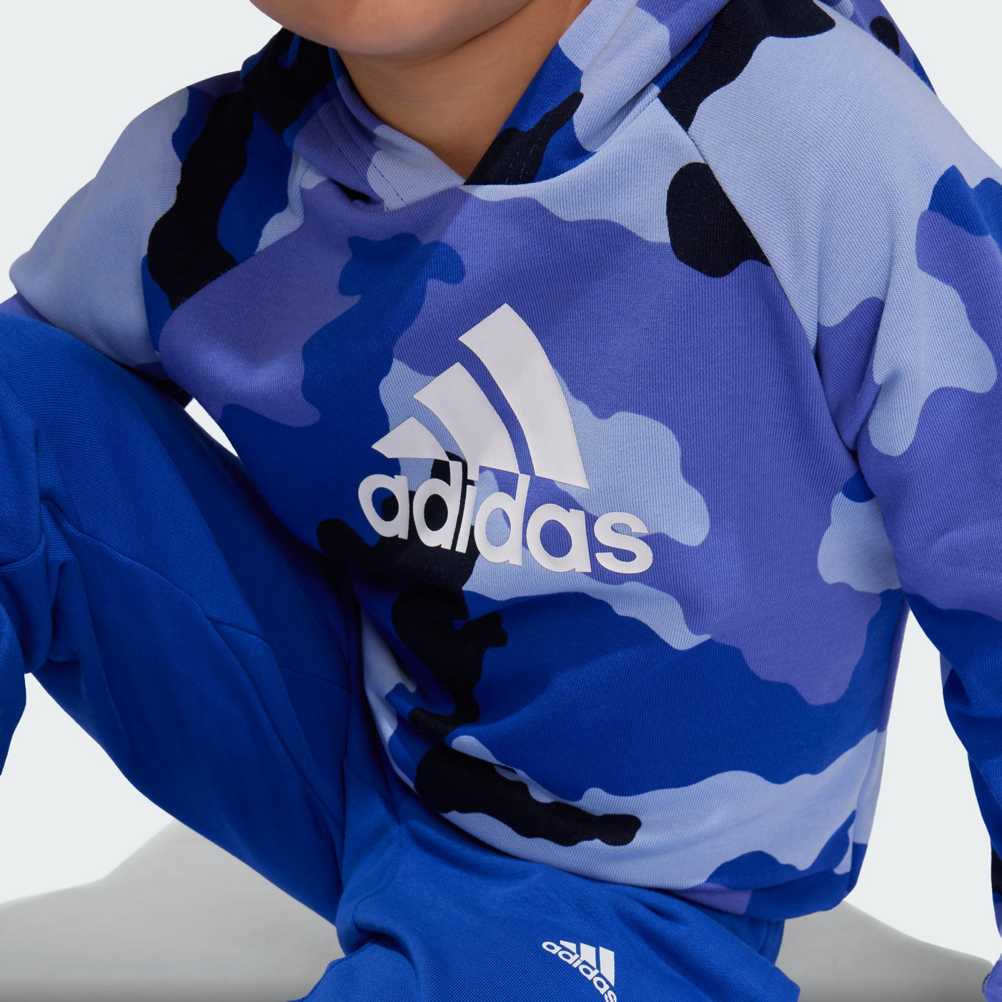 ADIDAS, Adidas Essentials Allover Print Hoodie Set Barn