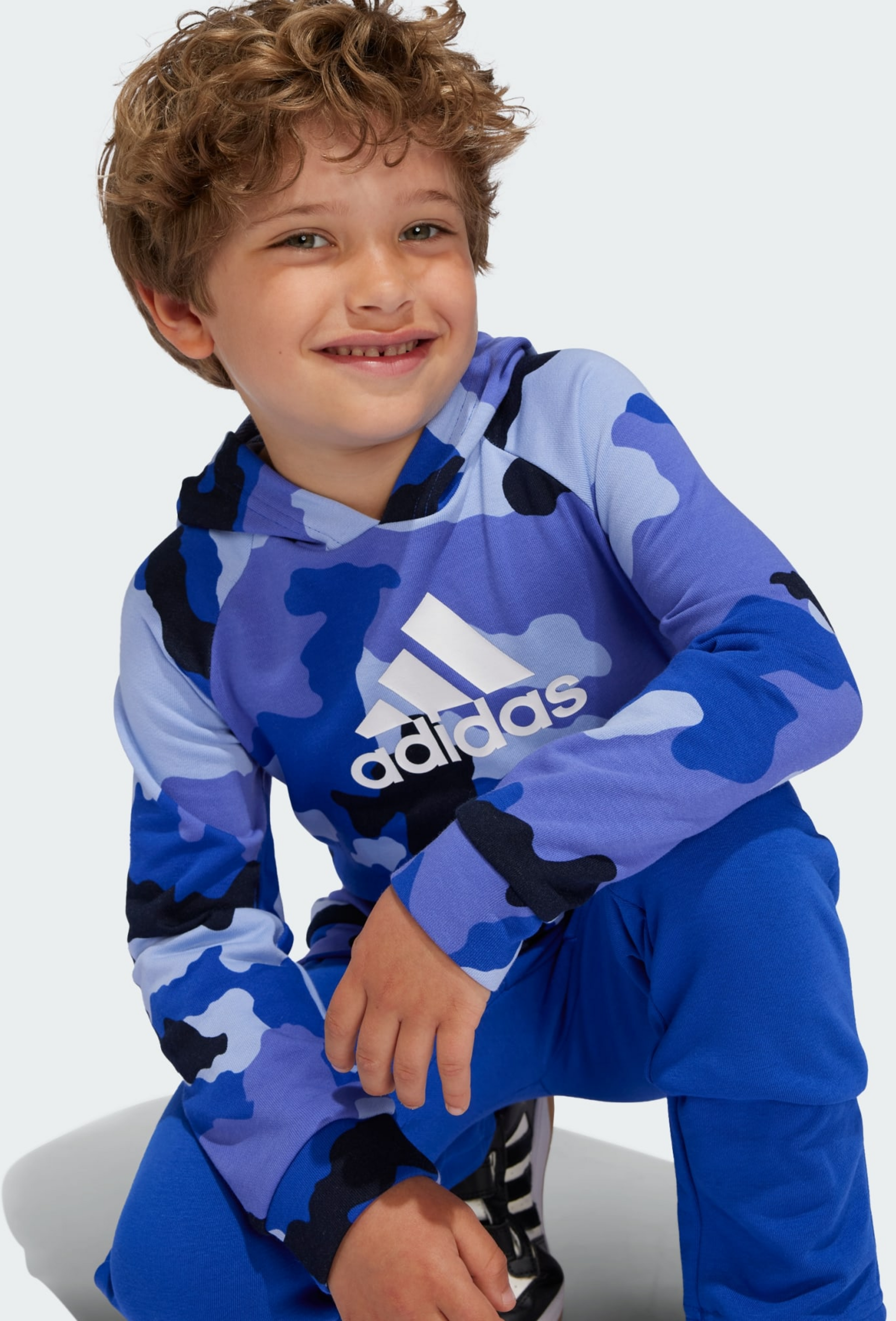 ADIDAS, Adidas Essentials Allover Print Hoodie Set Barn