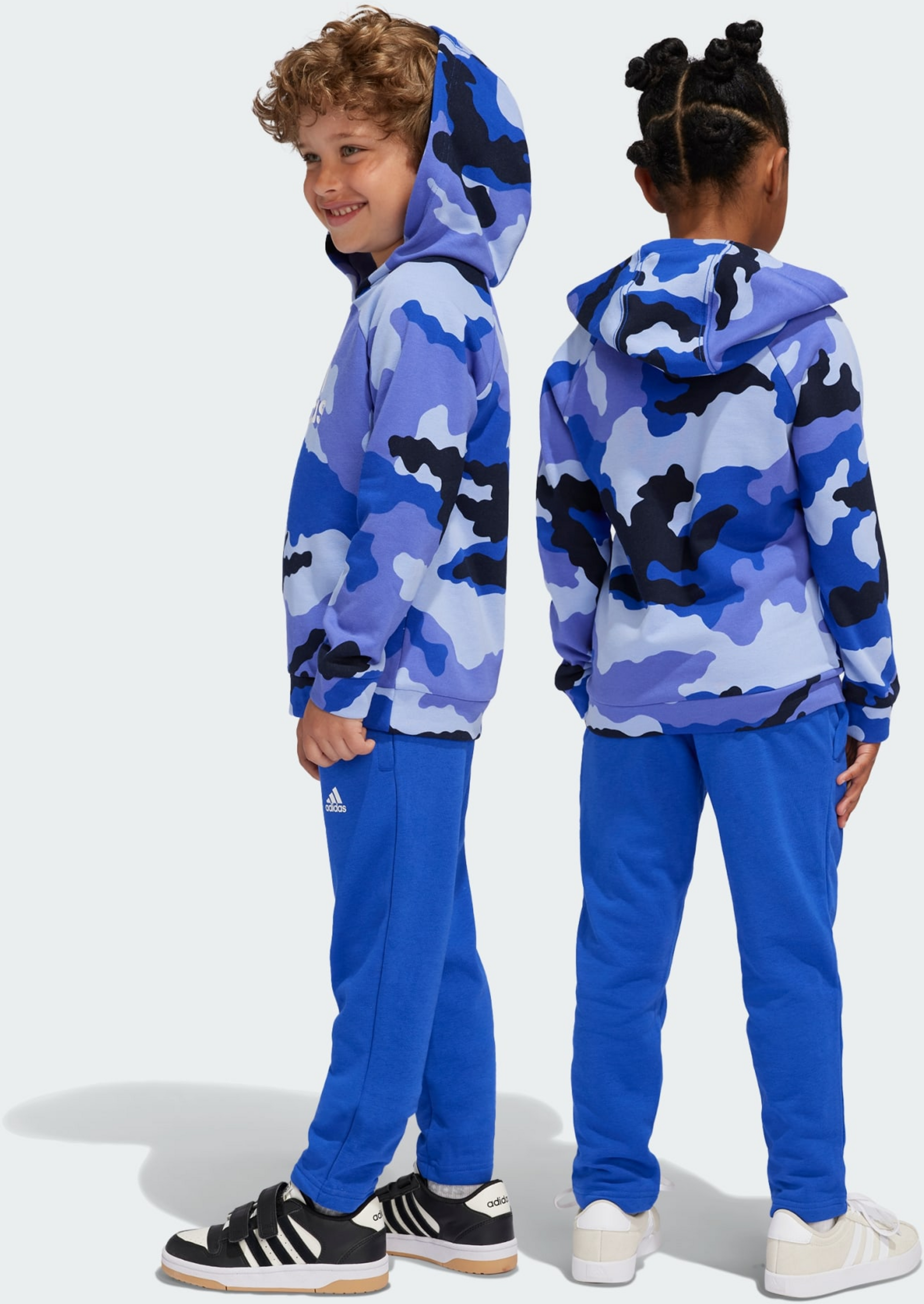 ADIDAS, Adidas Essentials Allover Print Hoodie Set Barn