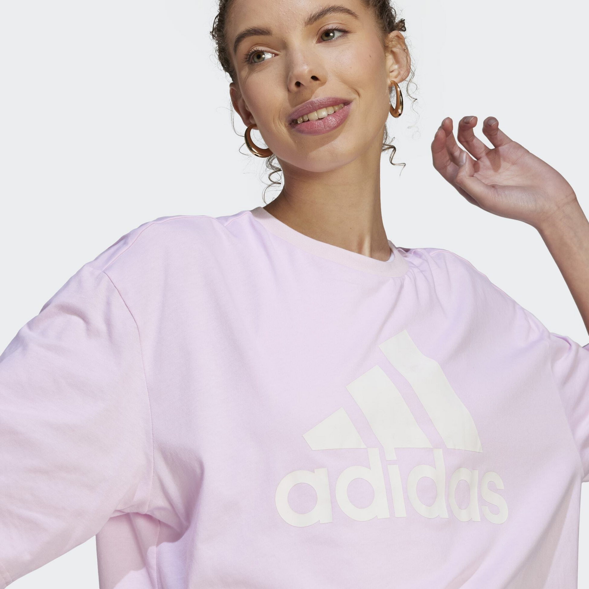 ADIDAS, Adidas Essentials Big Logo Boyfriend Tee