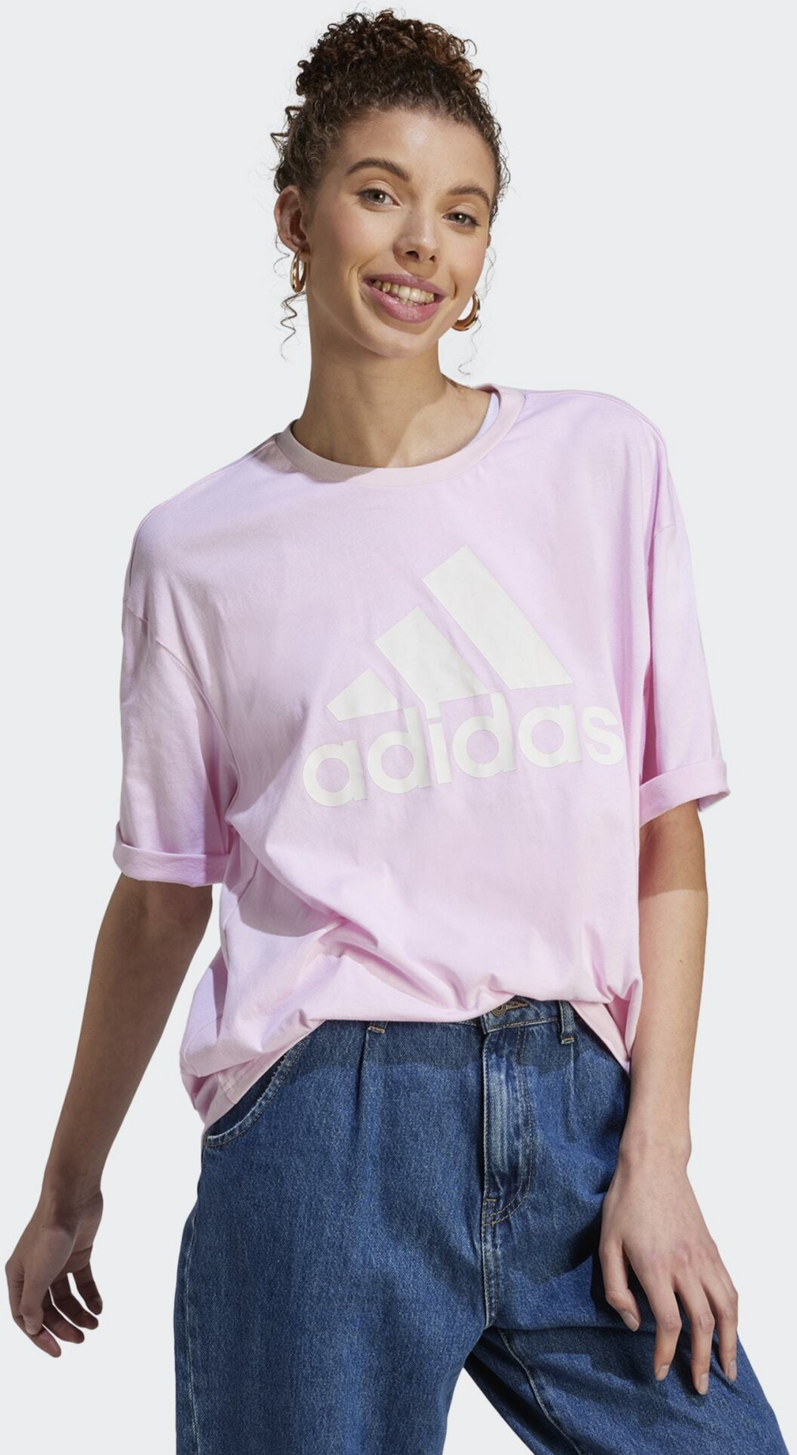 ADIDAS, Adidas Essentials Big Logo Boyfriend Tee