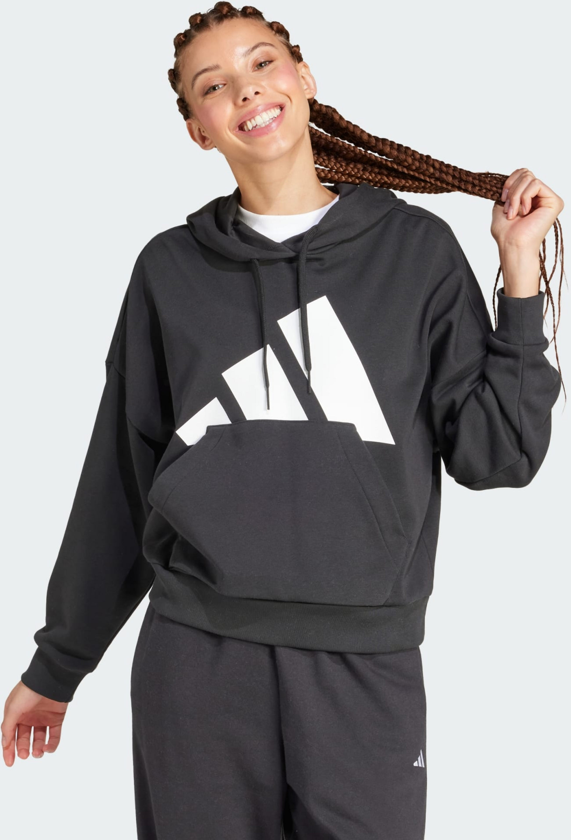 ADIDAS, Adidas Essentials Big Logo French Terry Loose Hoodie