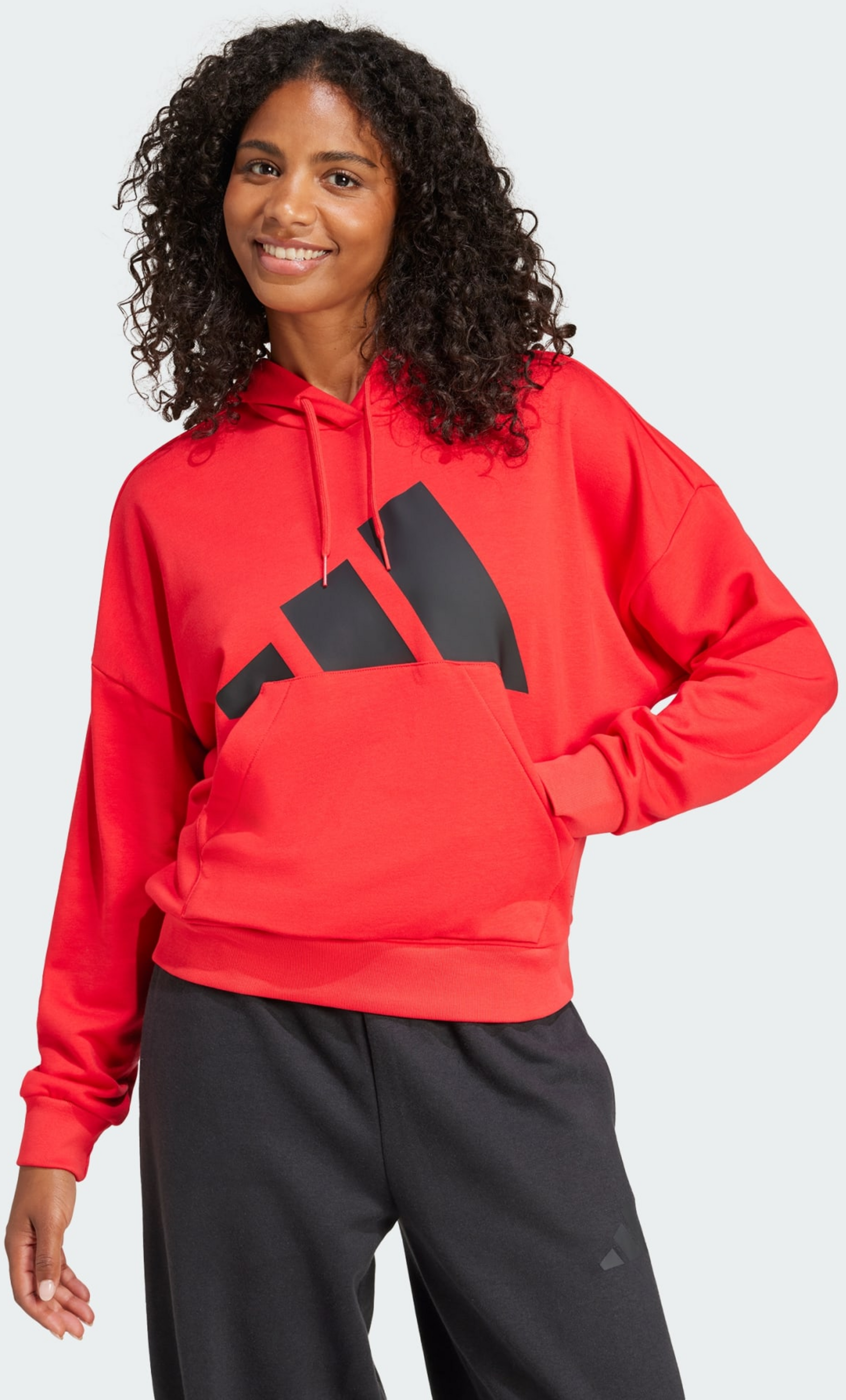 ADIDAS, Adidas Essentials Big Logo French Terry Loose Hoodie