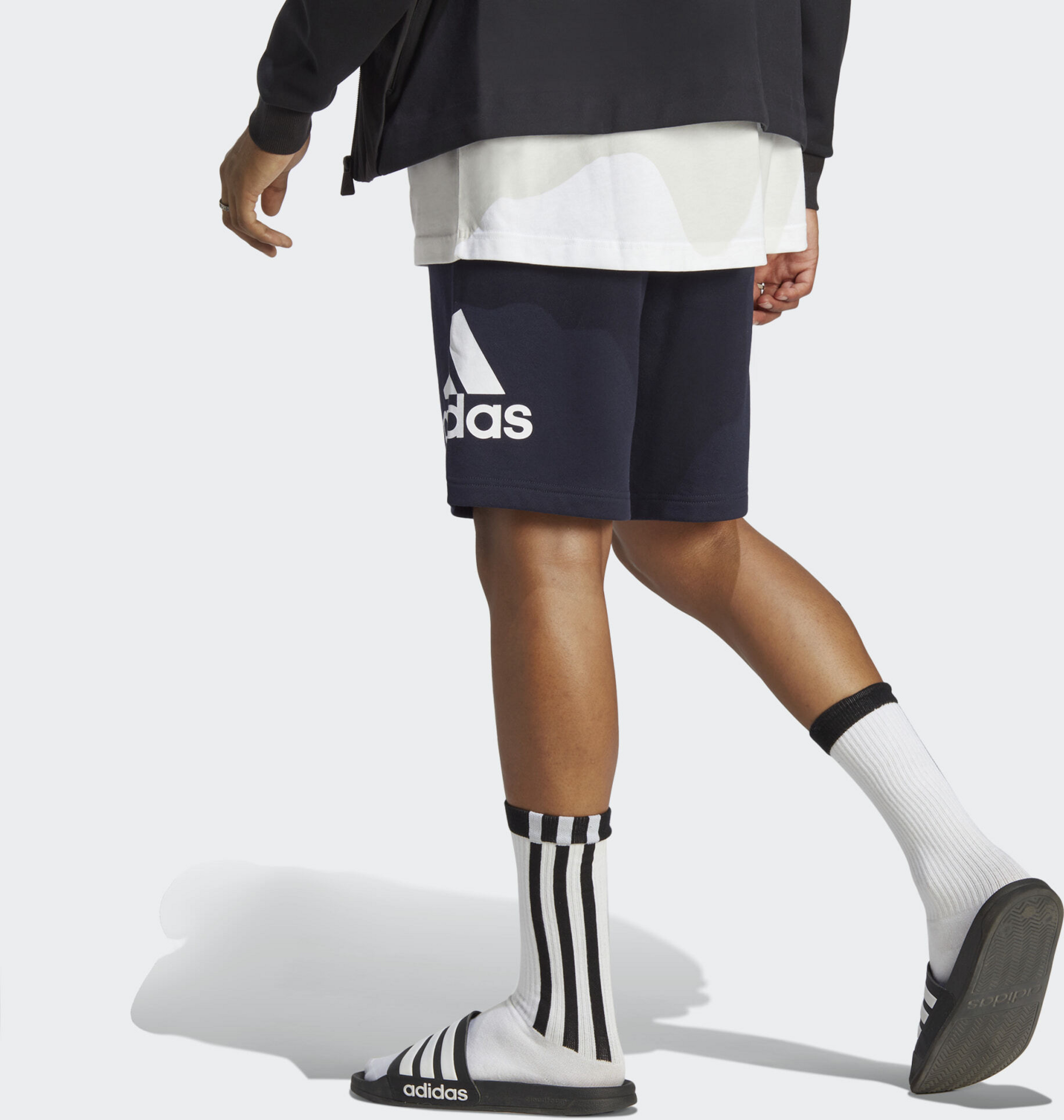 ADIDAS, Adidas Essentials Big Logo French Terry Shorts