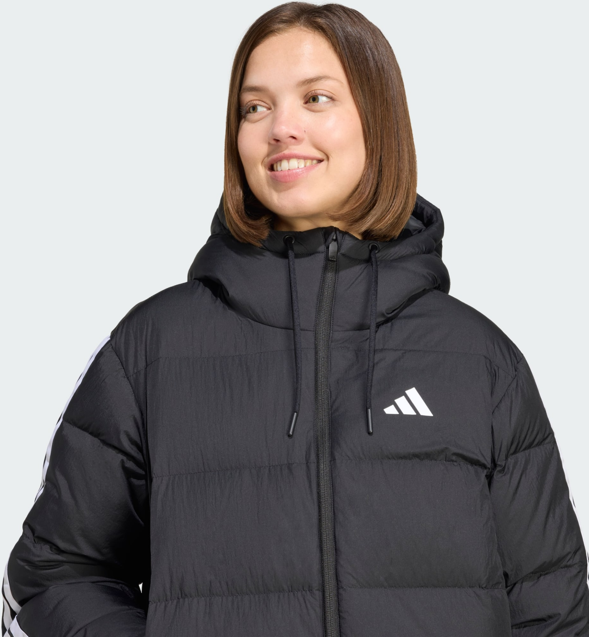 ADIDAS, Adidas Essentials Climawarm 3-stripes Dunjacka Med Huva