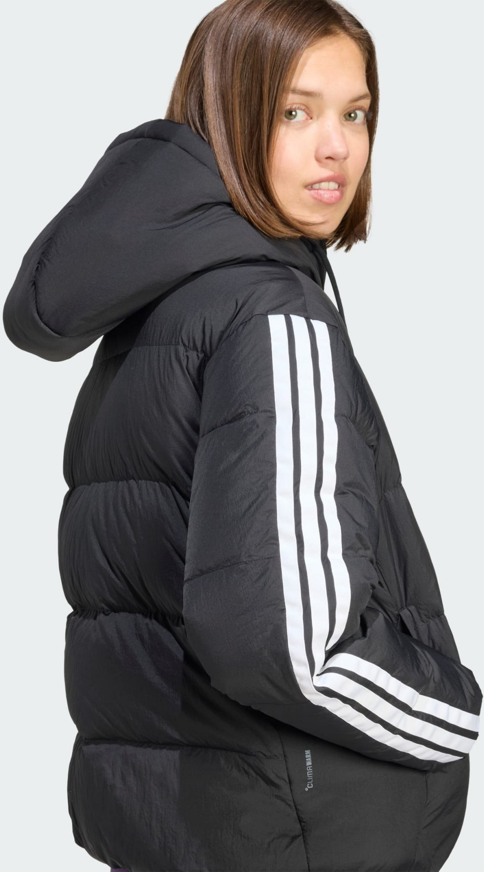 ADIDAS, Adidas Essentials Climawarm 3-stripes Dunjacka Med Huva
