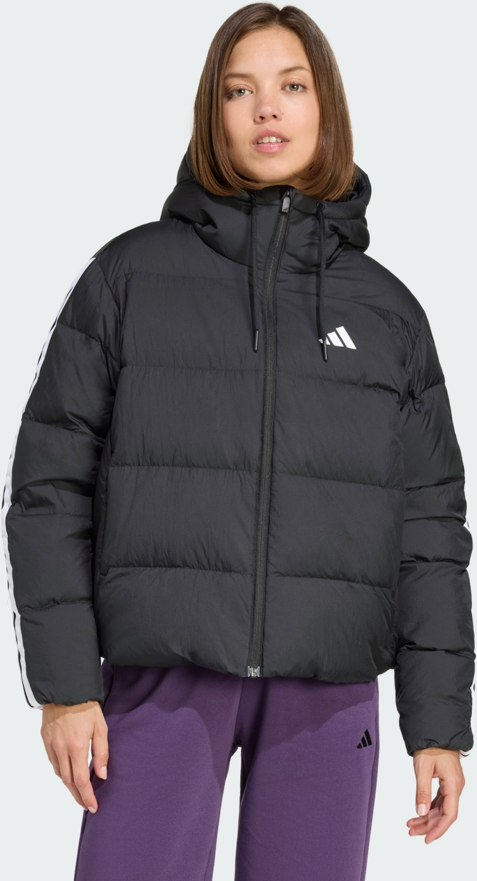 ADIDAS, Adidas Essentials Climawarm 3-stripes Dunjacka Med Huva