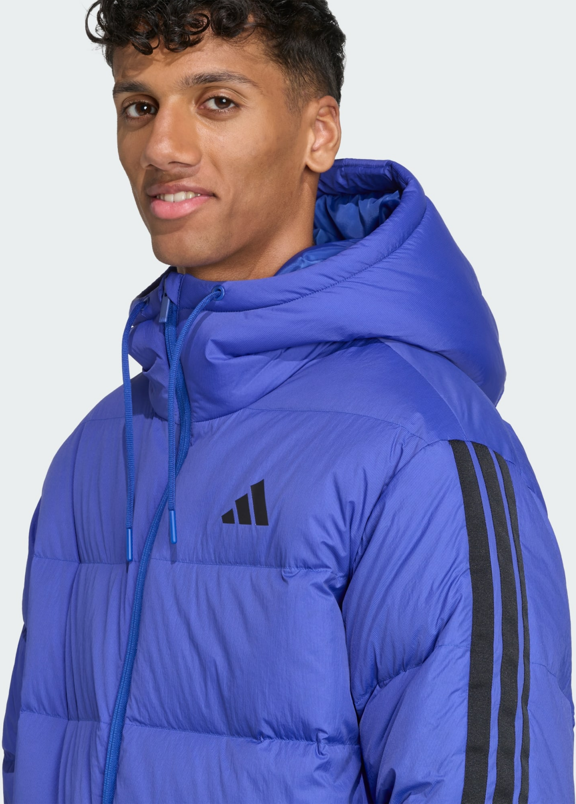 ADIDAS, Adidas Essentials Climawarm 3-stripes Dunjacka Med Huva