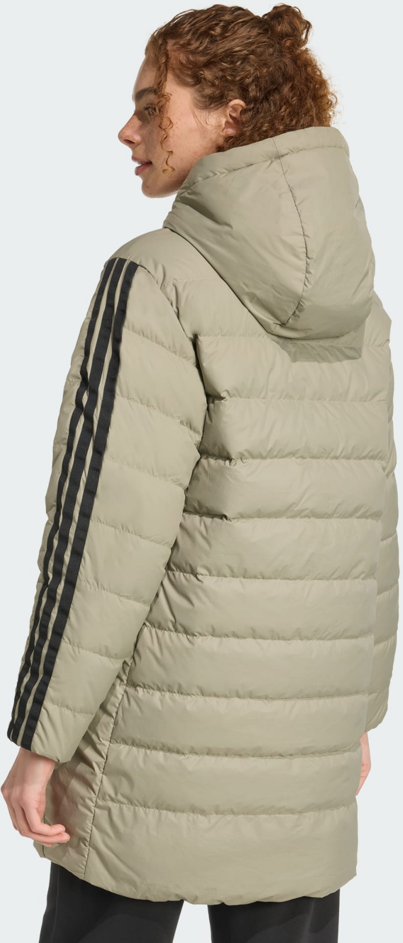 ADIDAS, Adidas Essentials Climawarm 3-stripes Lätt Dunparkas Med Huva