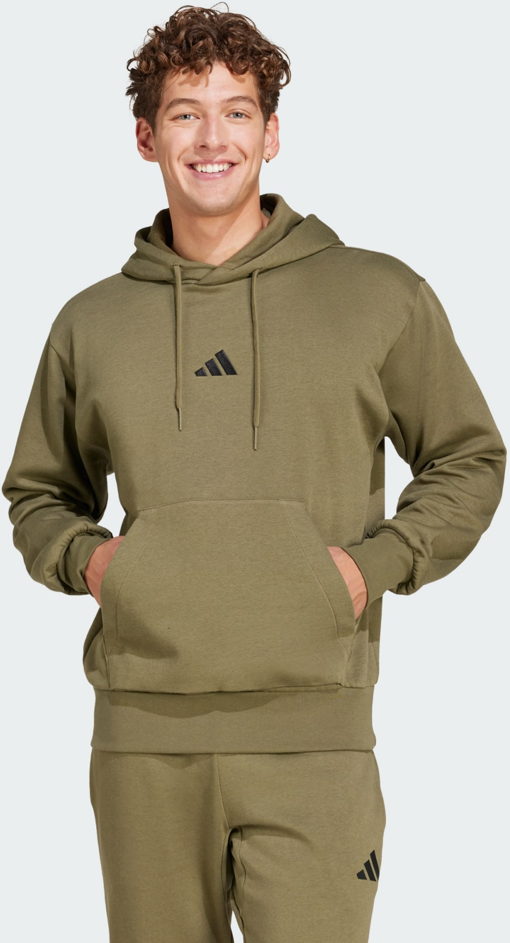 ADIDAS, Adidas Essentials Feelcozy Fleece Hoodie