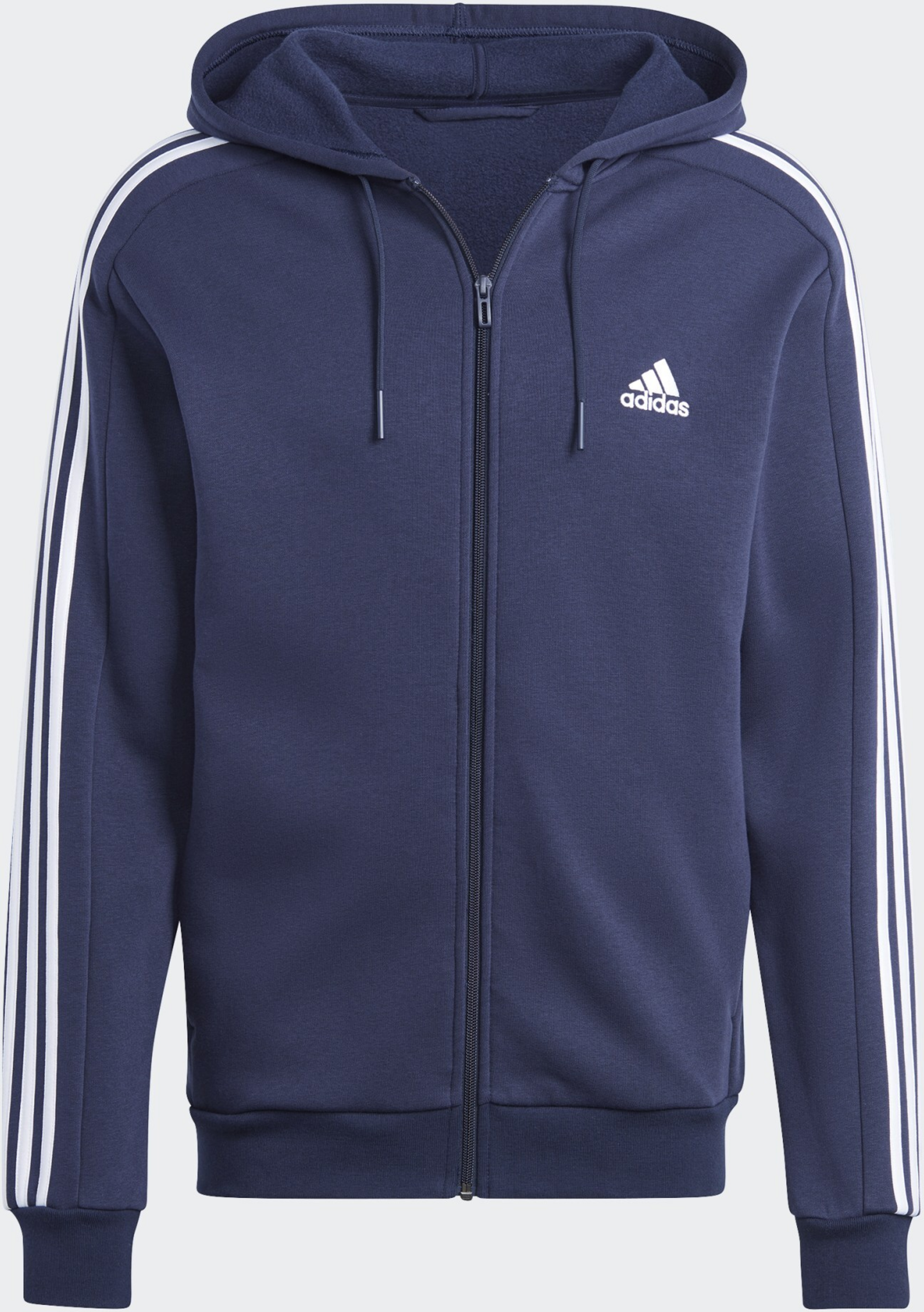 ADIDAS, Adidas Essentials Fleece 3-stripes Full-zip Hoodie