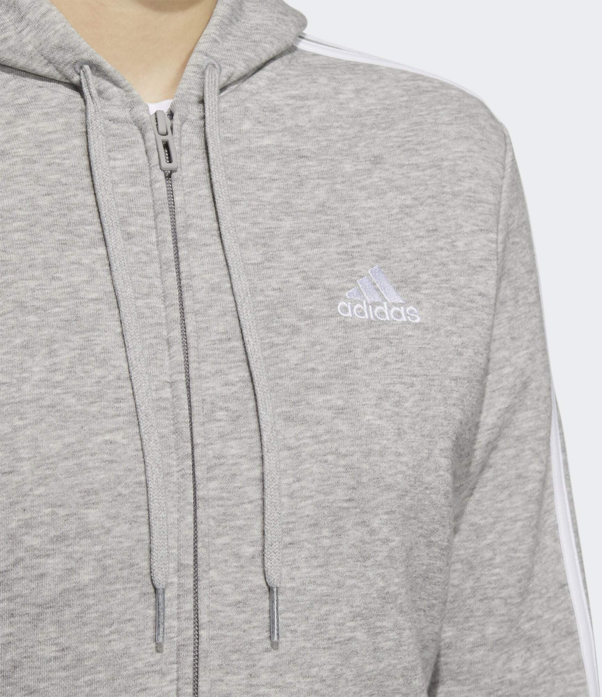 ADIDAS, Adidas Essentials Fleece 3-stripes Full-zip Hoodie