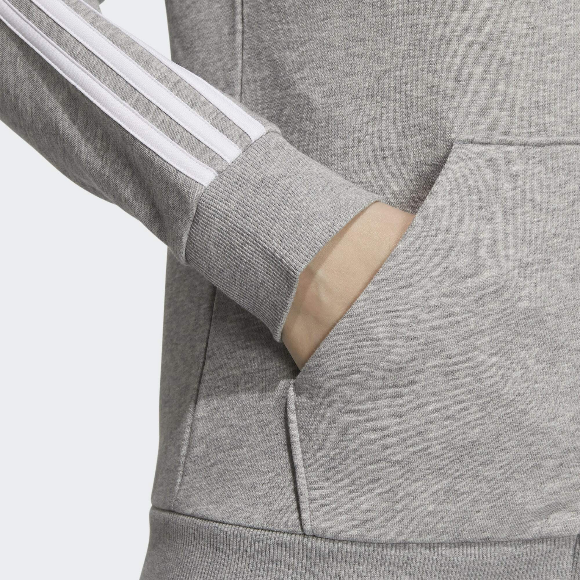 ADIDAS, Adidas Essentials Fleece 3-stripes Full-zip Hoodie