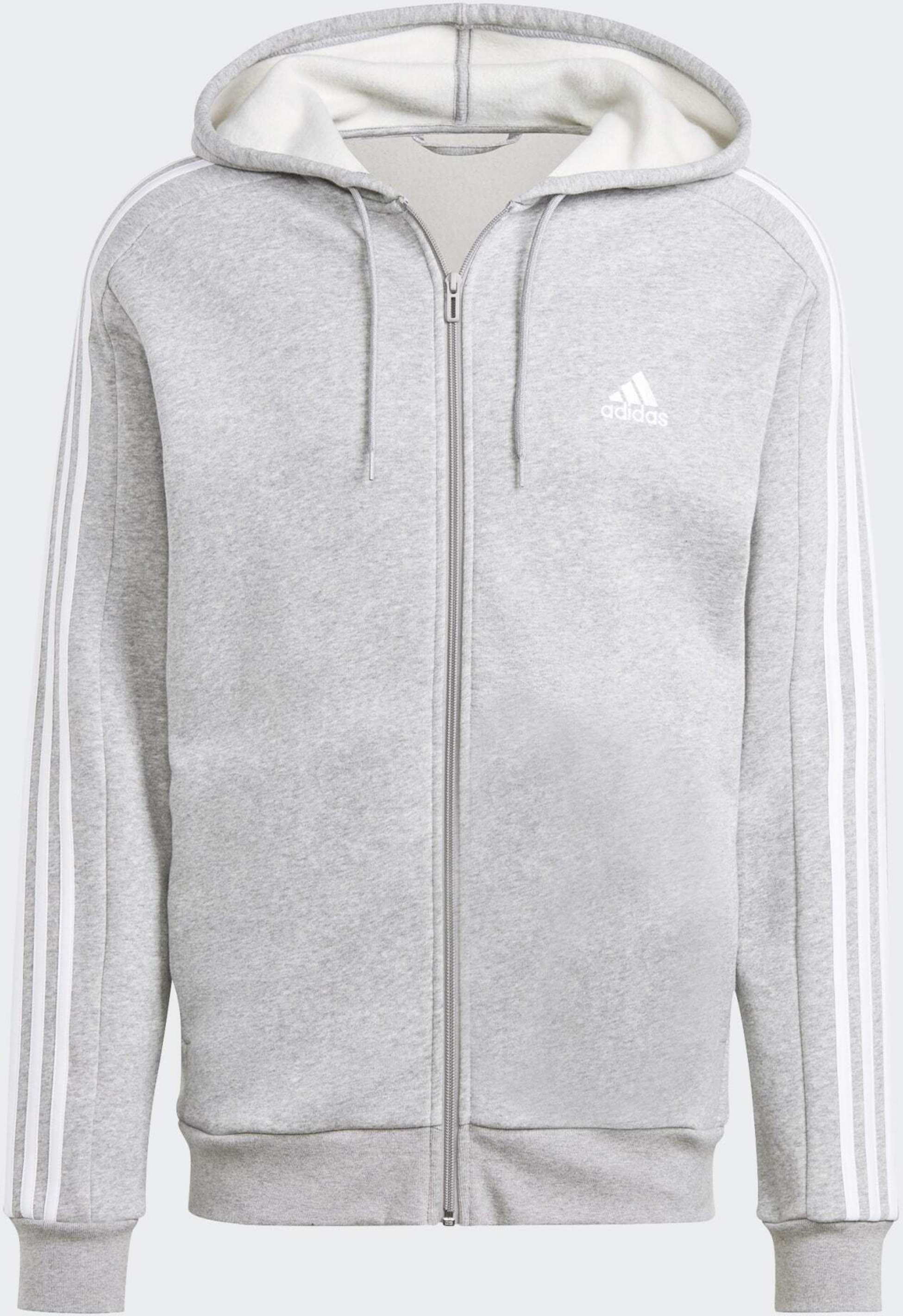 ADIDAS, Adidas Essentials Fleece 3-stripes Full-zip Hoodie