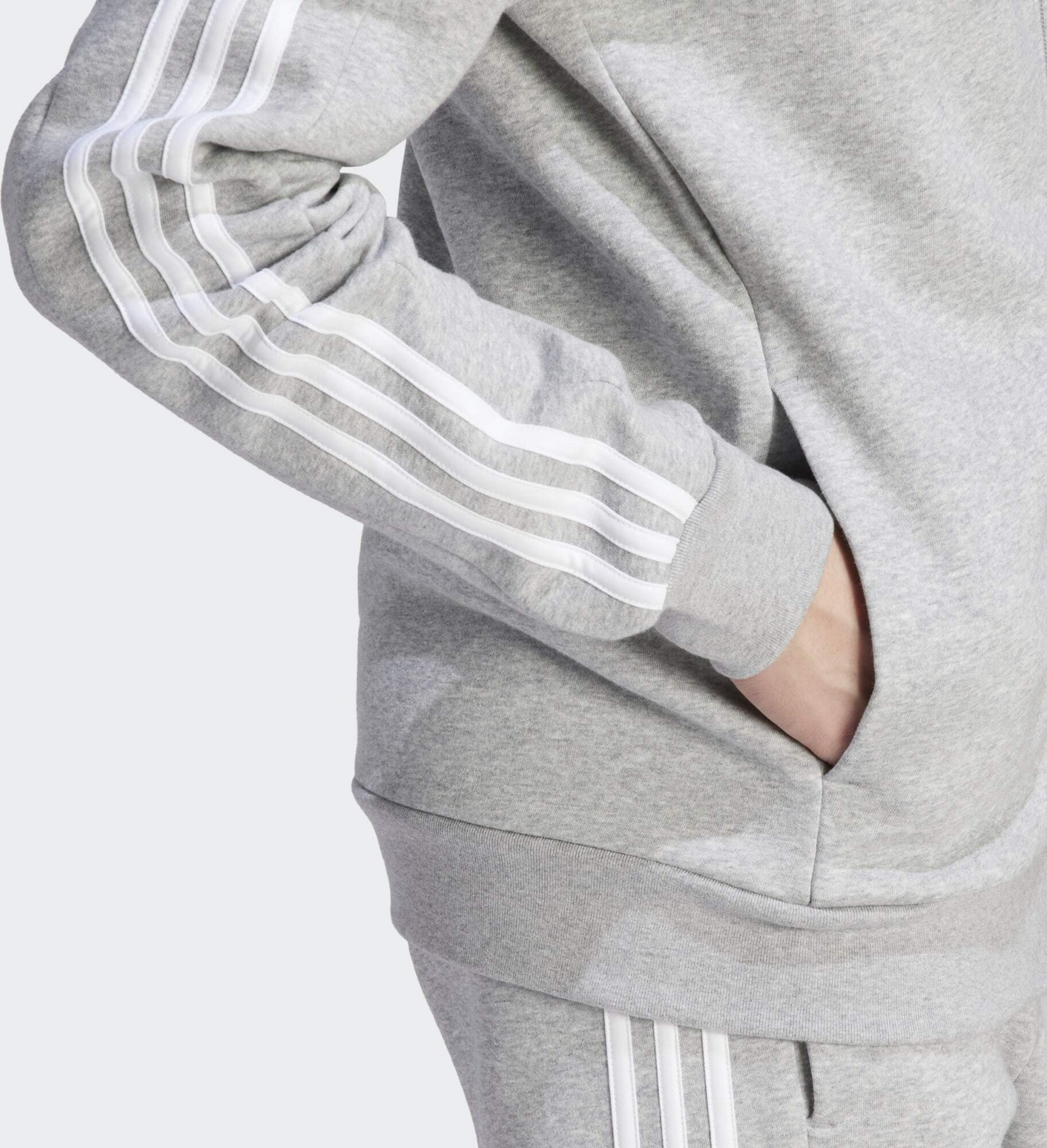 ADIDAS, Adidas Essentials Fleece 3-stripes Full-zip Hoodie