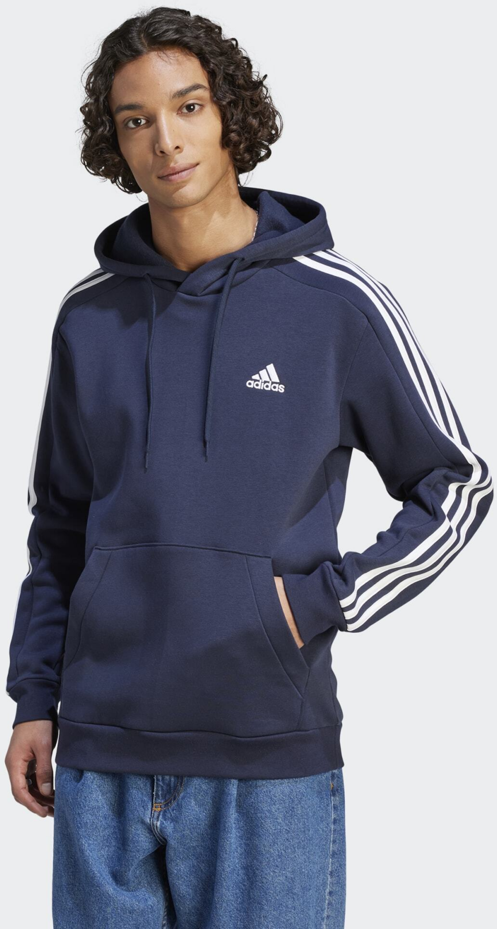 ADIDAS, Adidas Essentials Fleece 3-stripes Hoodie