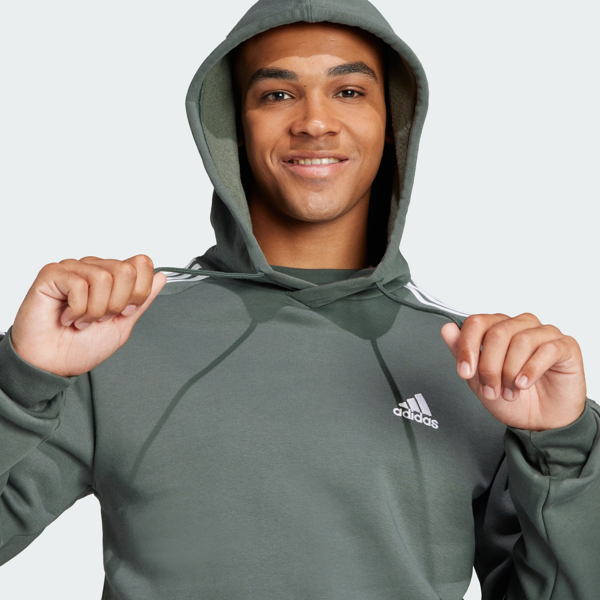 ADIDAS, Adidas Essentials Fleece 3-stripes Hoodie