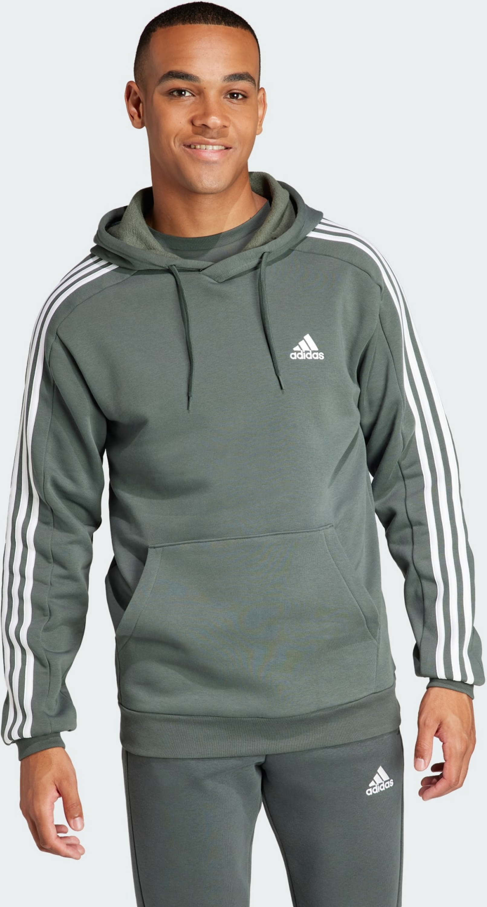 ADIDAS, Adidas Essentials Fleece 3-stripes Hoodie