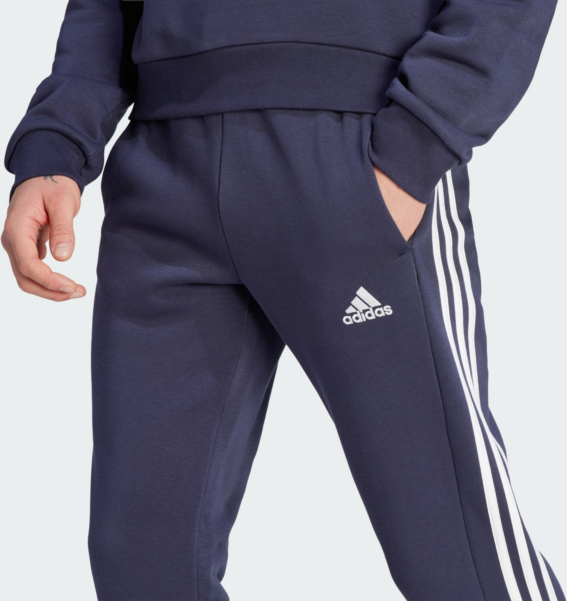 ADIDAS, Adidas Essentials Fleece 3-stripes Tapered Cuff Byxor