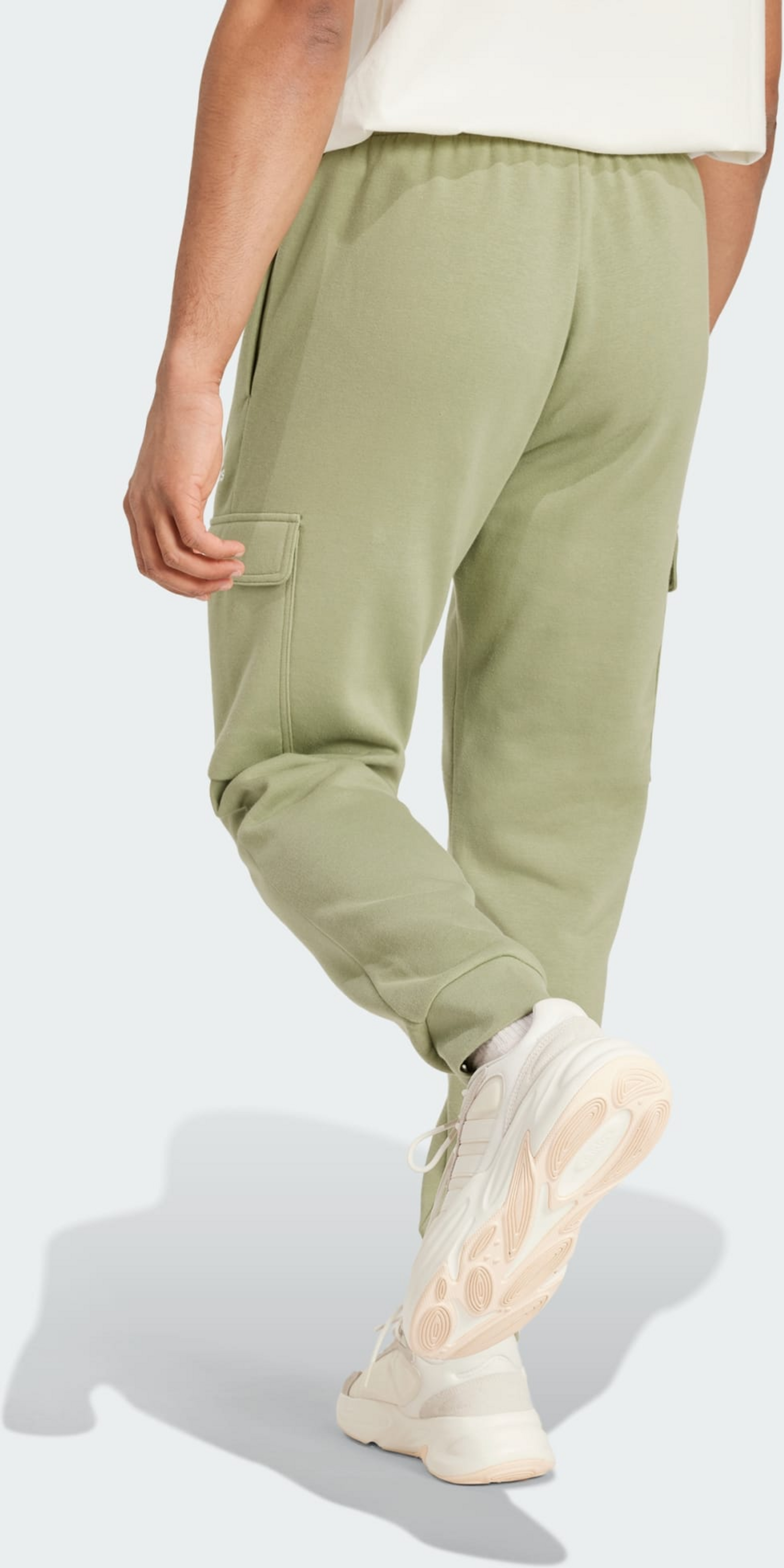 ADIDAS, Adidas Essentials Fleece Regular Tapered Cargo Pants