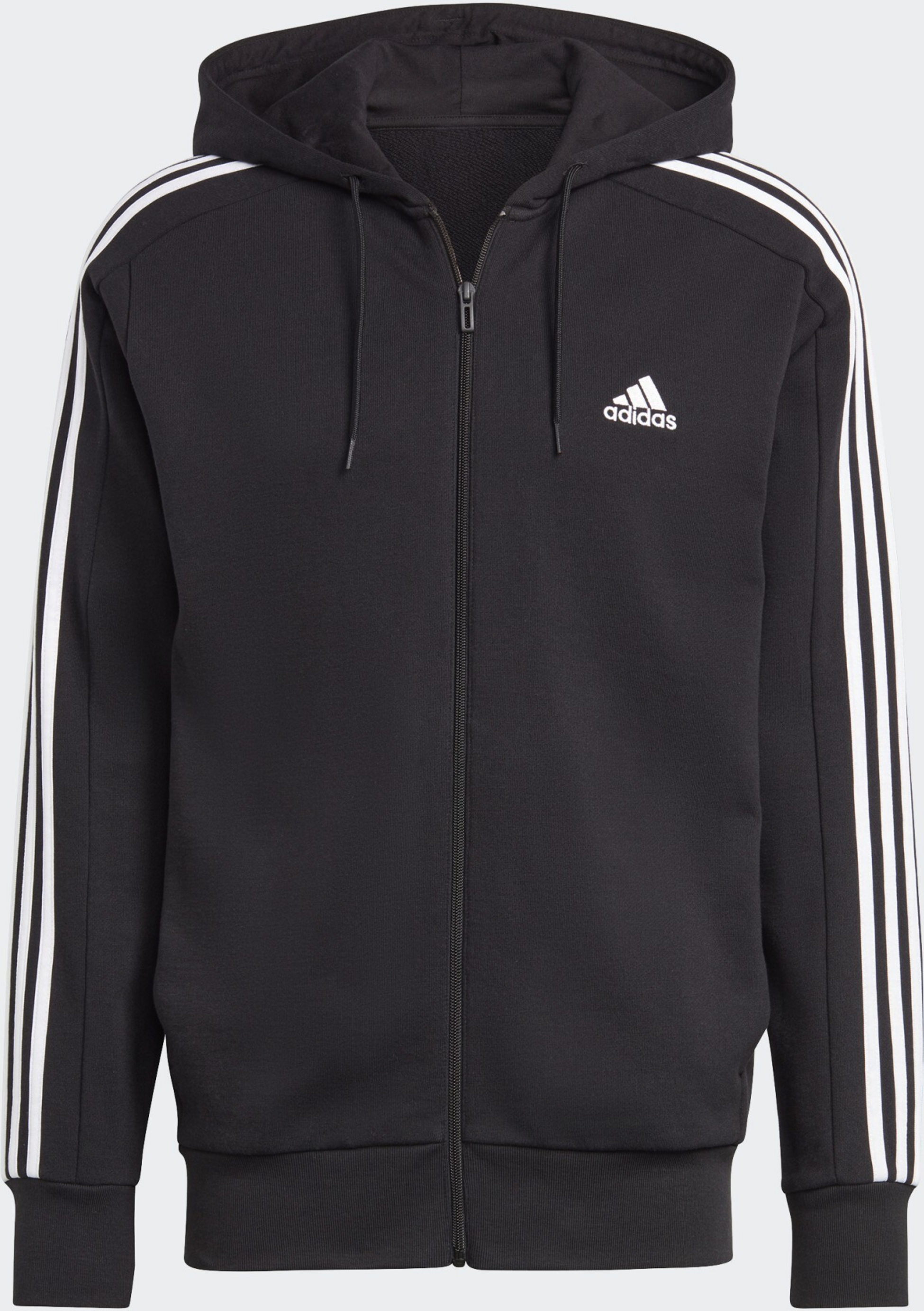 ADIDAS, Adidas Essentials French Terry 3-stripes Full-zip Hoodie