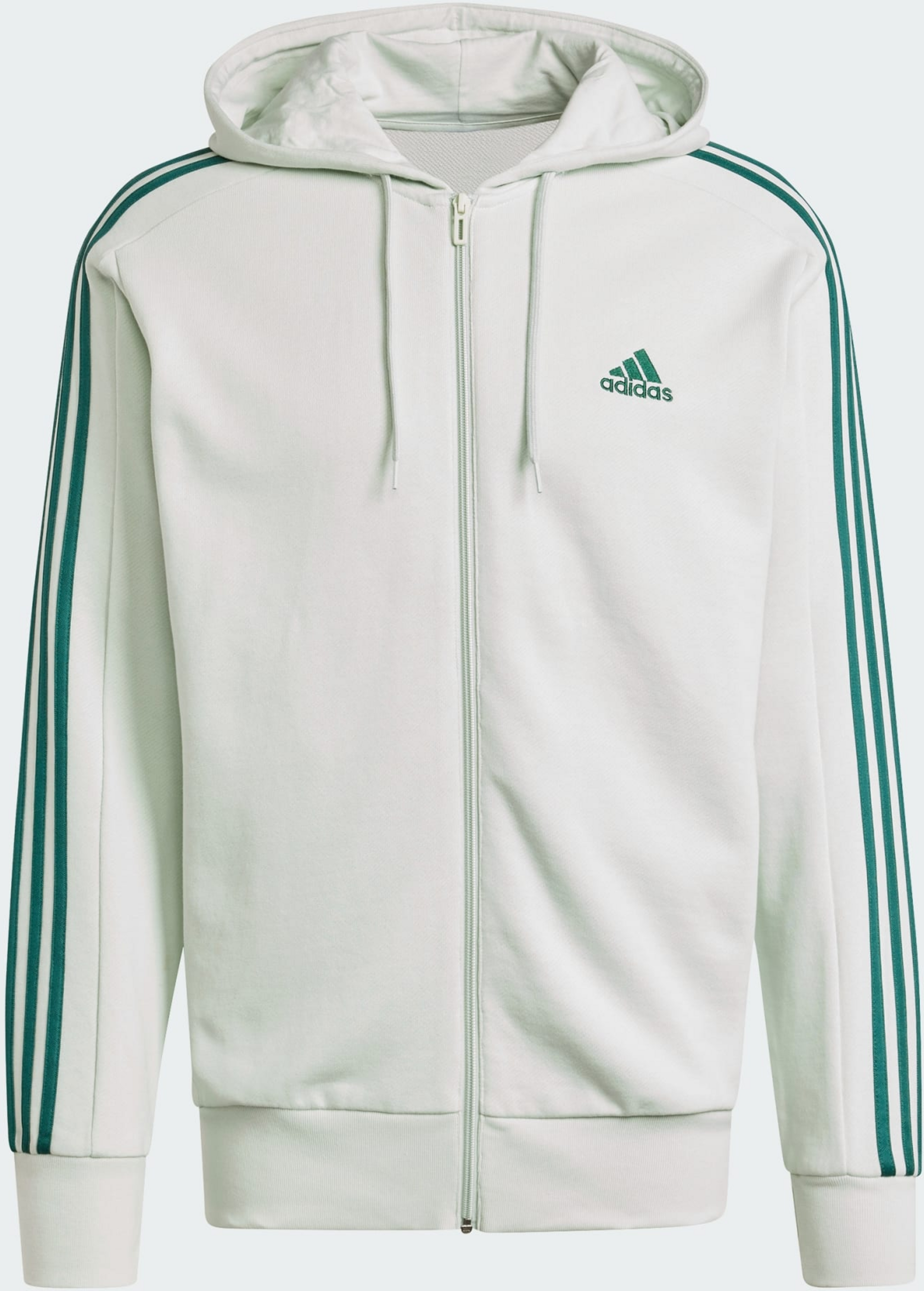 ADIDAS, Adidas Essentials French Terry 3-stripes Full-zip Hoodie