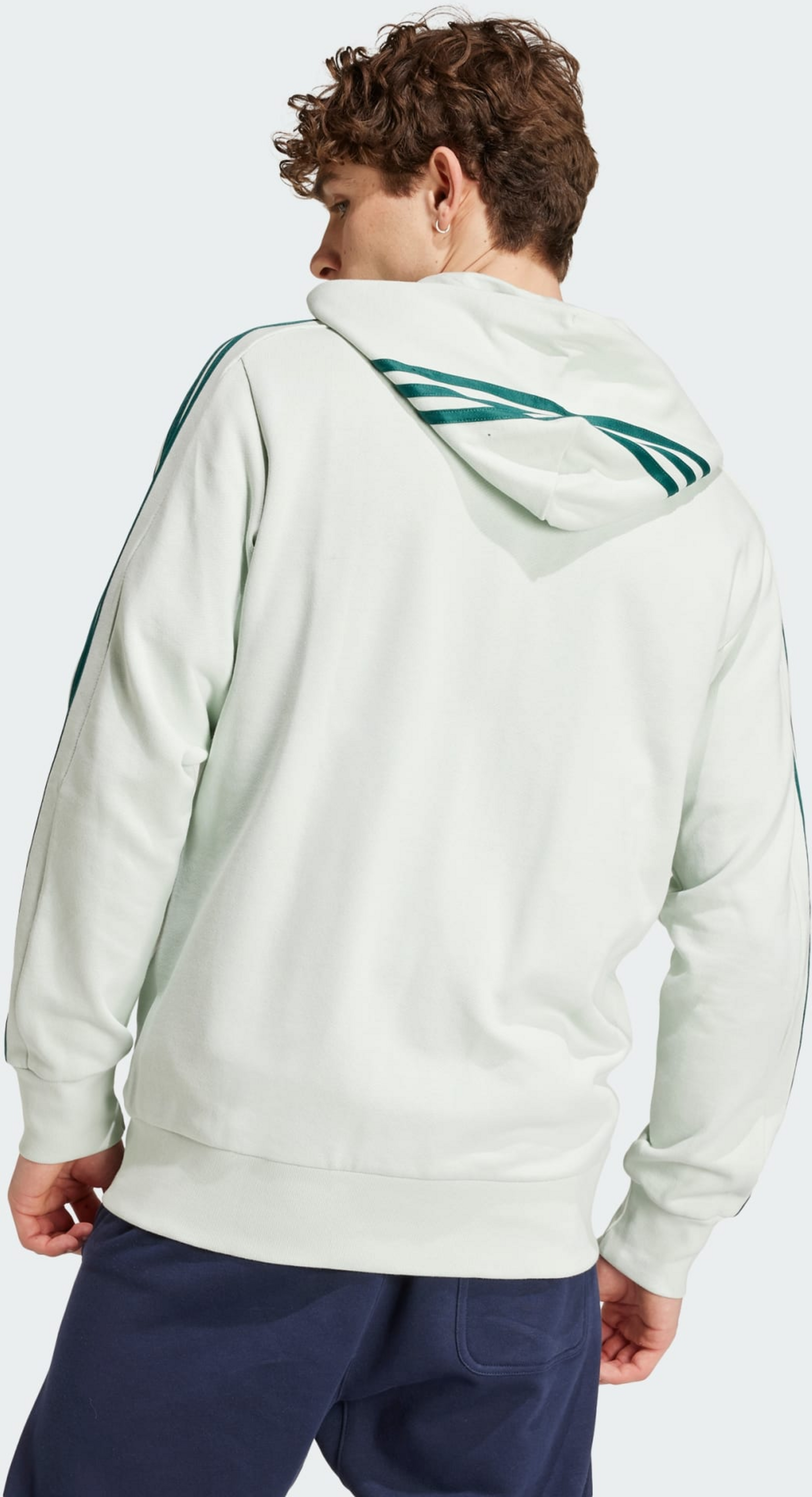 ADIDAS, Adidas Essentials French Terry 3-stripes Full-zip Hoodie