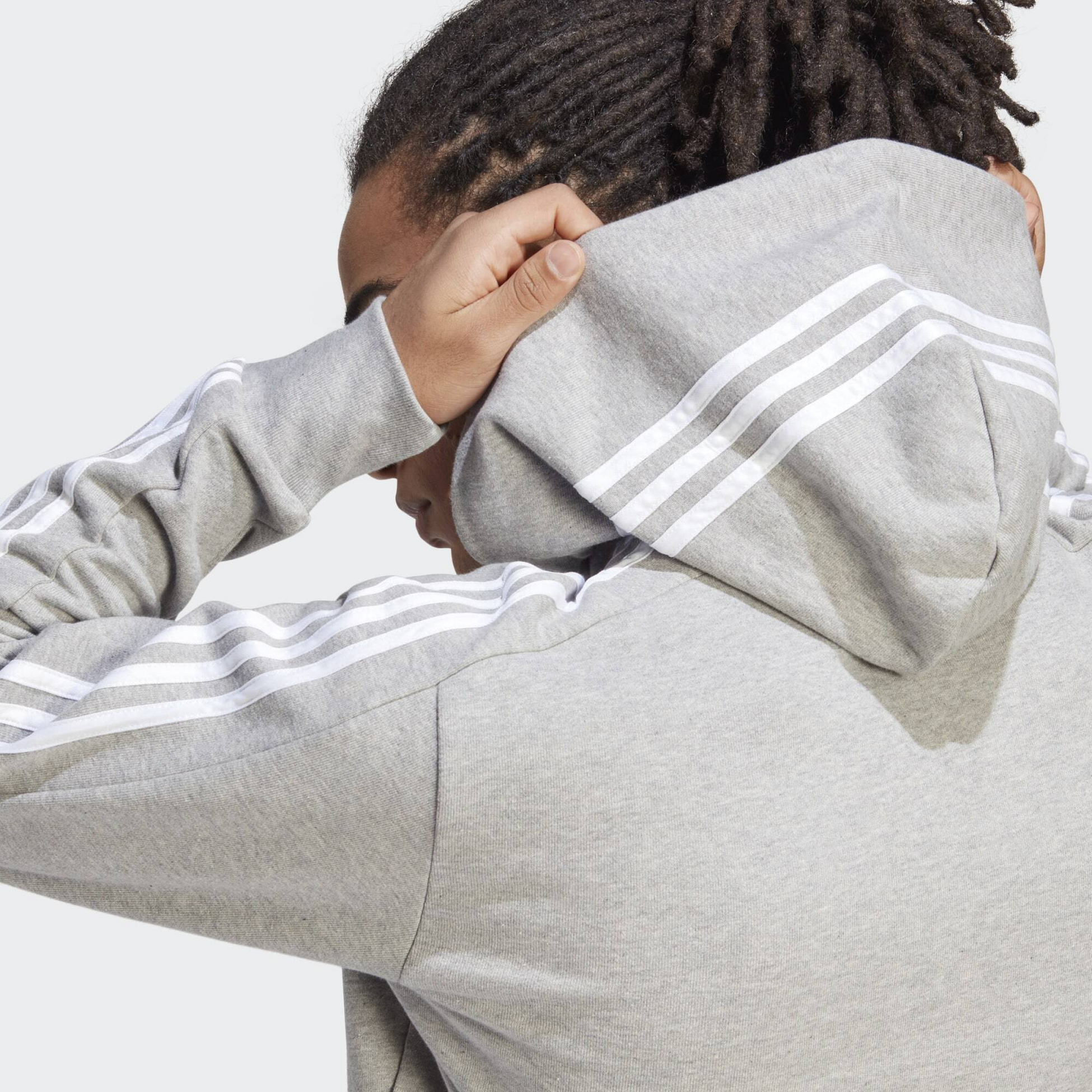 ADIDAS, Adidas Essentials French Terry 3-stripes Full-zip Hoodie