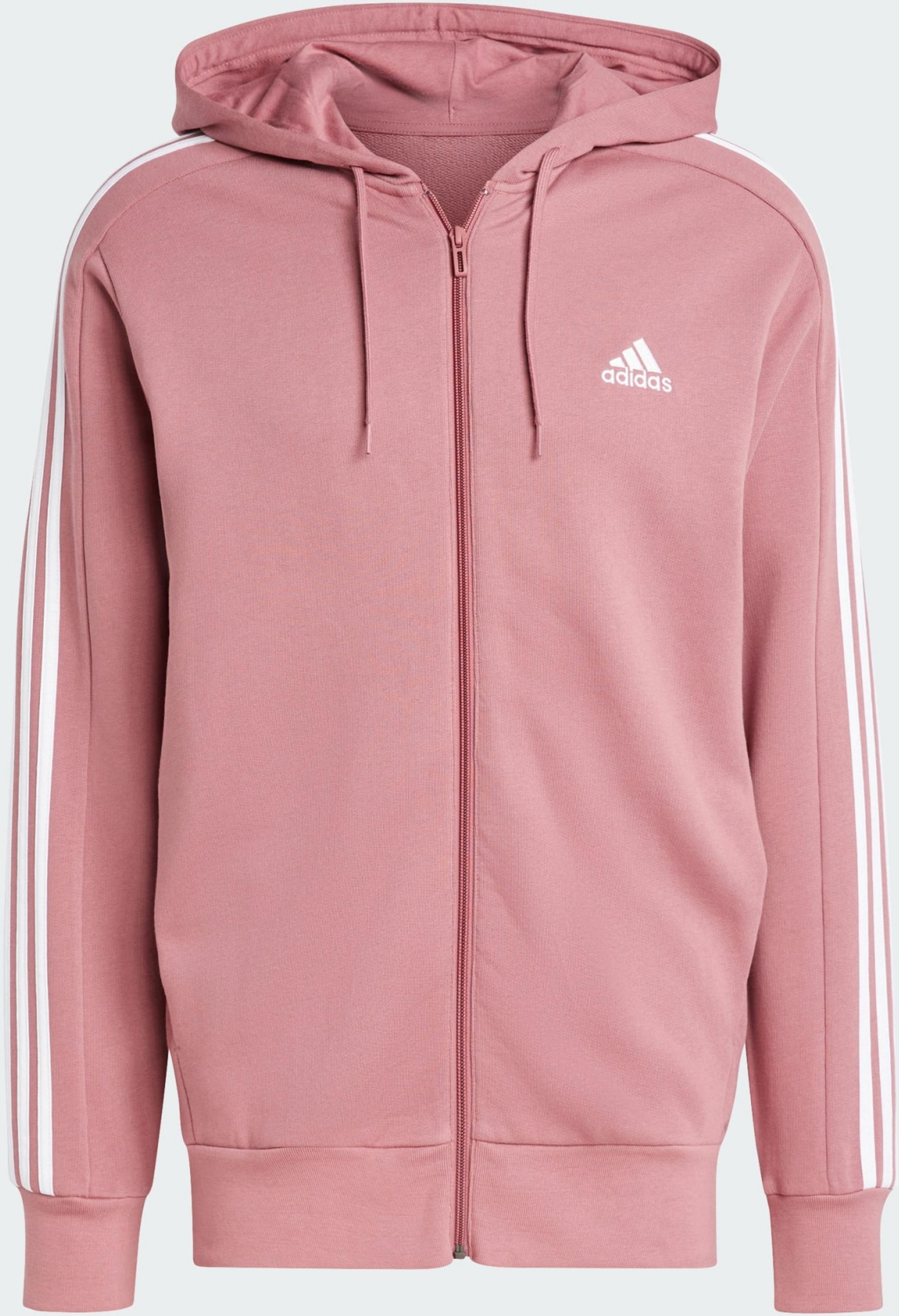 ADIDAS, Adidas Essentials French Terry 3-stripes Full-zip Hoodie