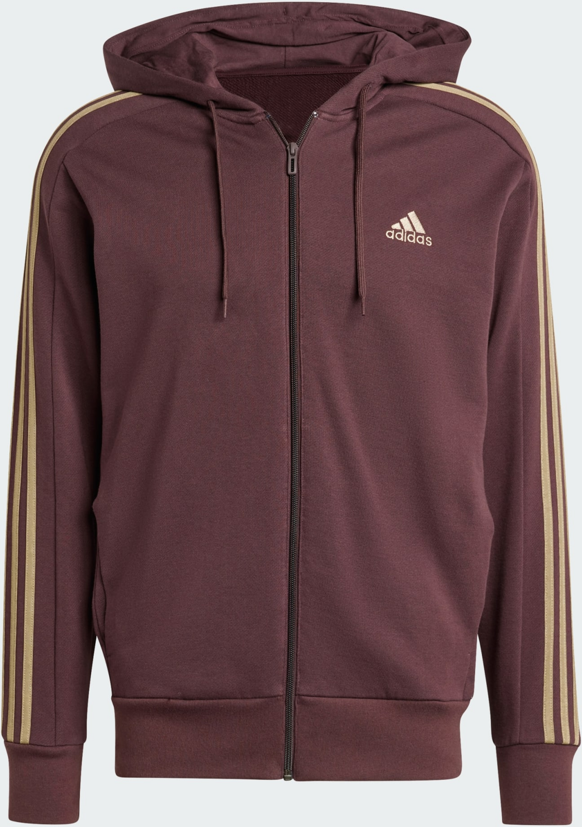 ADIDAS, Adidas Essentials French Terry 3-stripes Full-zip Hoodie