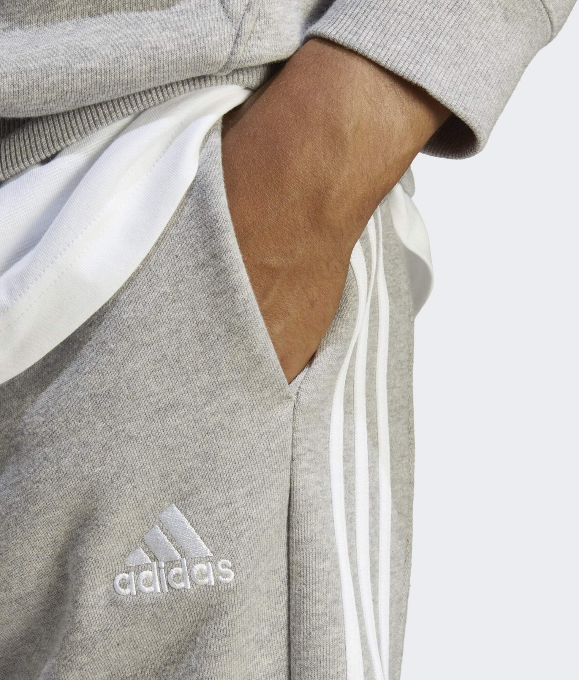 ADIDAS, Adidas Essentials French Terry Tapered Cuff 3-stripes Pants