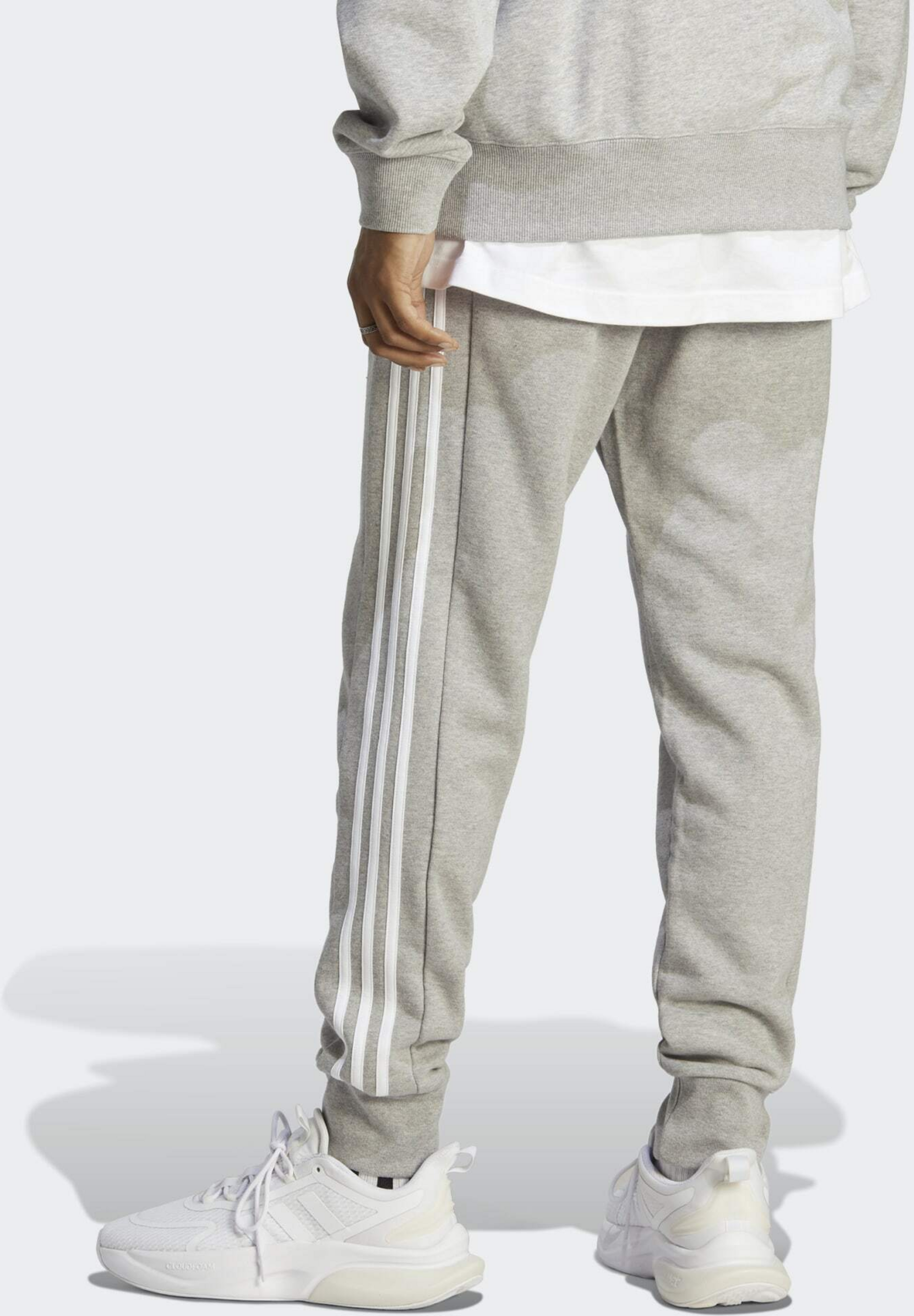 ADIDAS, Adidas Essentials French Terry Tapered Cuff 3-stripes Pants