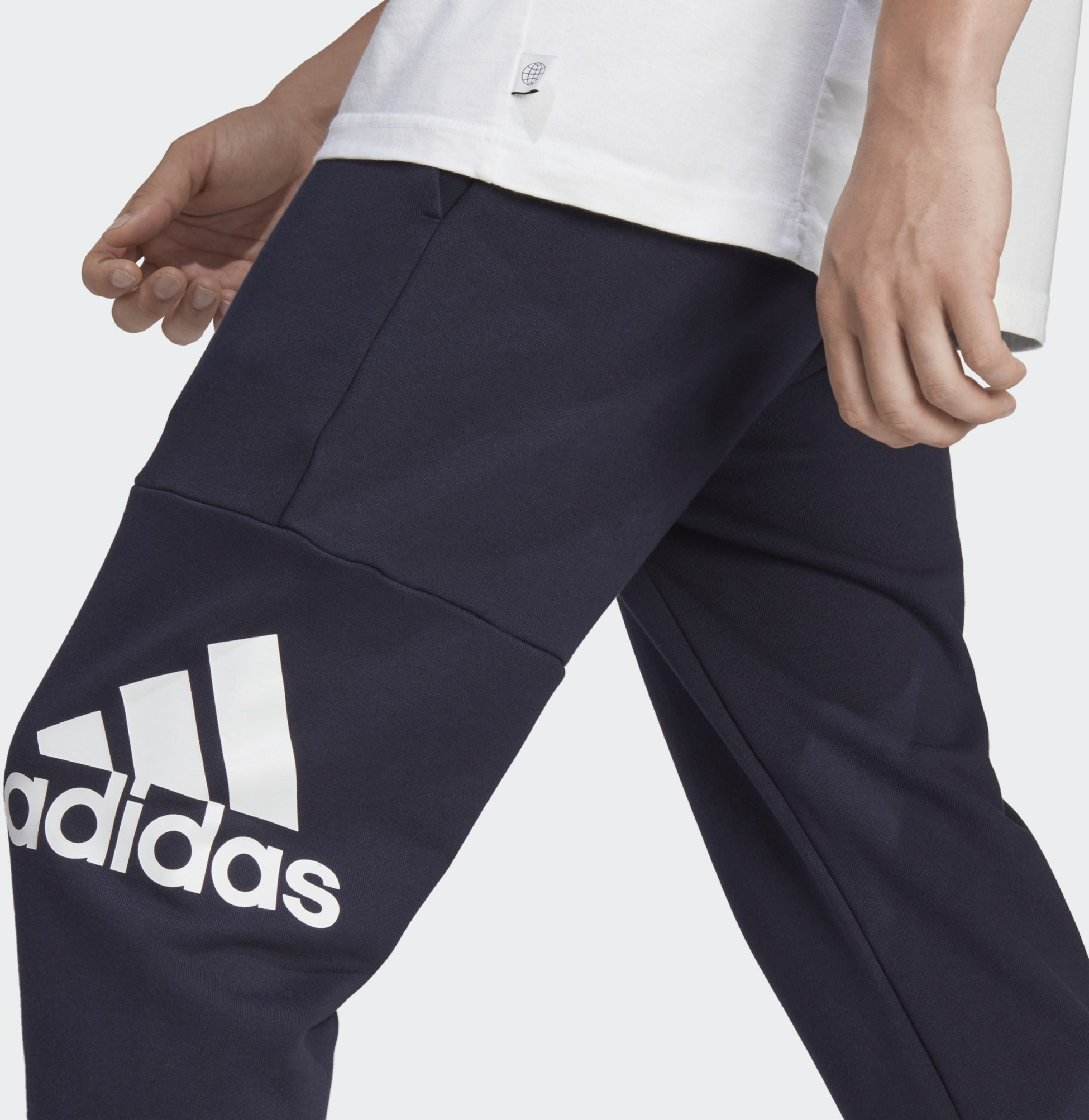 ADIDAS, Adidas Essentials French Terry Tapered Cuff Logo Pants