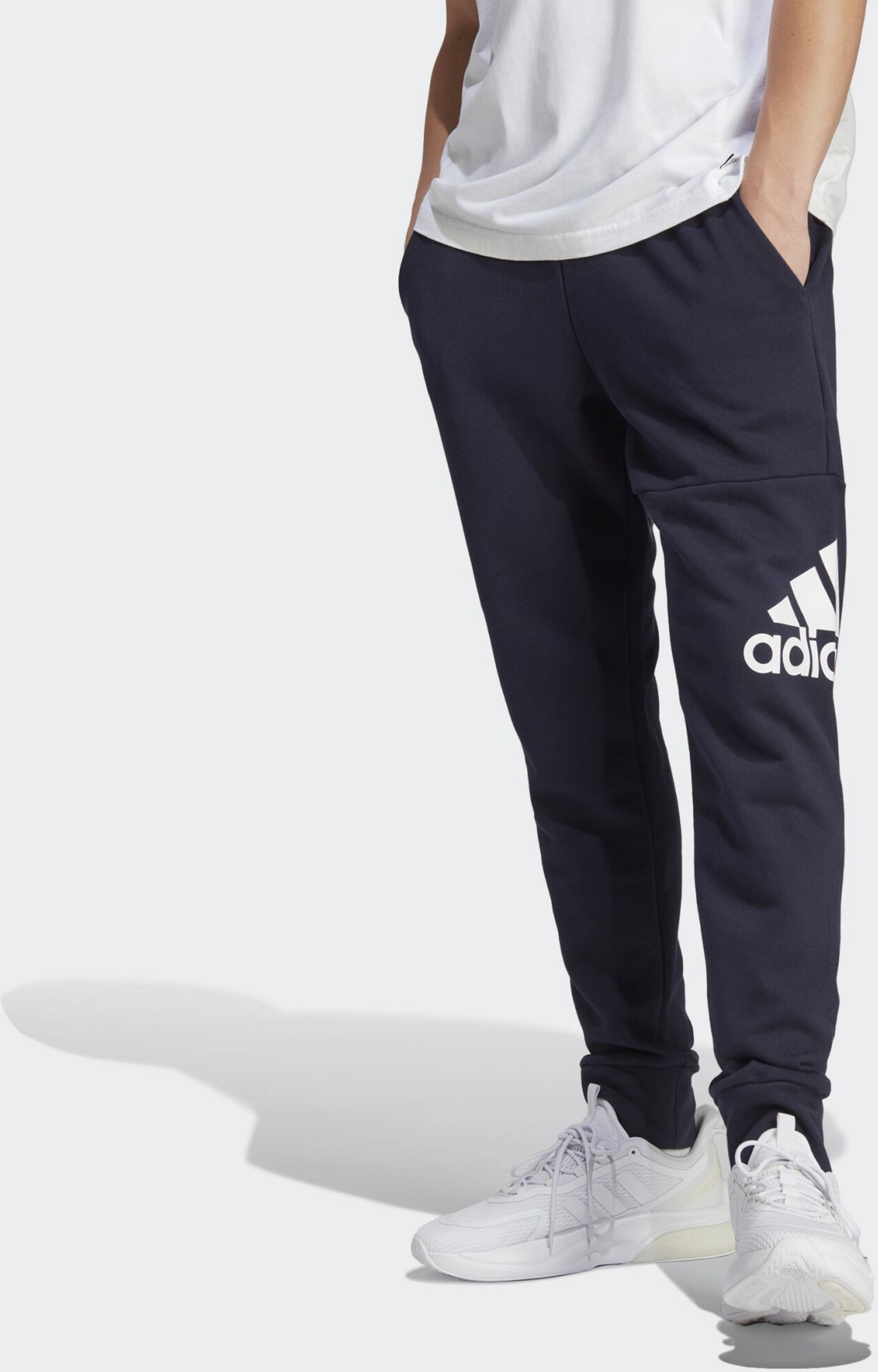 ADIDAS, Adidas Essentials French Terry Tapered Cuff Logo Pants