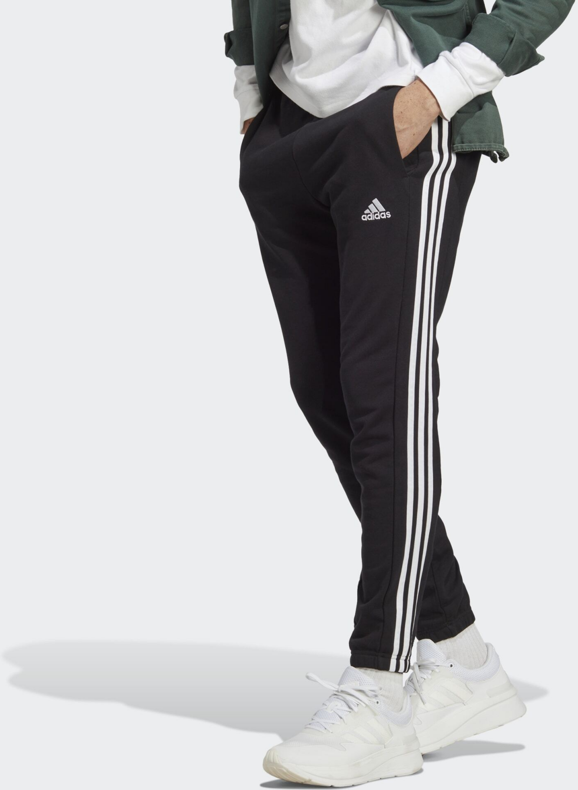 ADIDAS, Adidas Essentials French Terry Tapered Elastic Cuff 3-stripes Pants