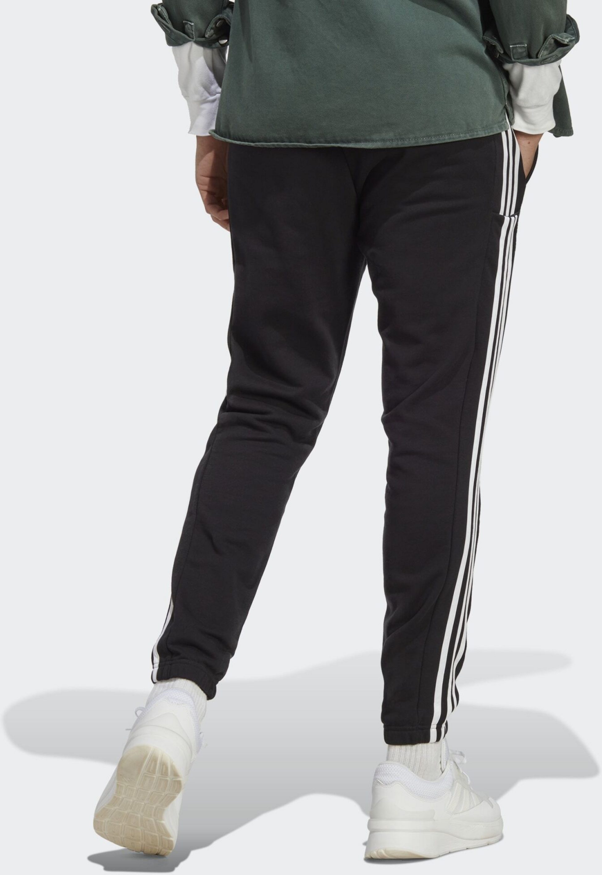 ADIDAS, Adidas Essentials French Terry Tapered Elastic Cuff 3-stripes Pants