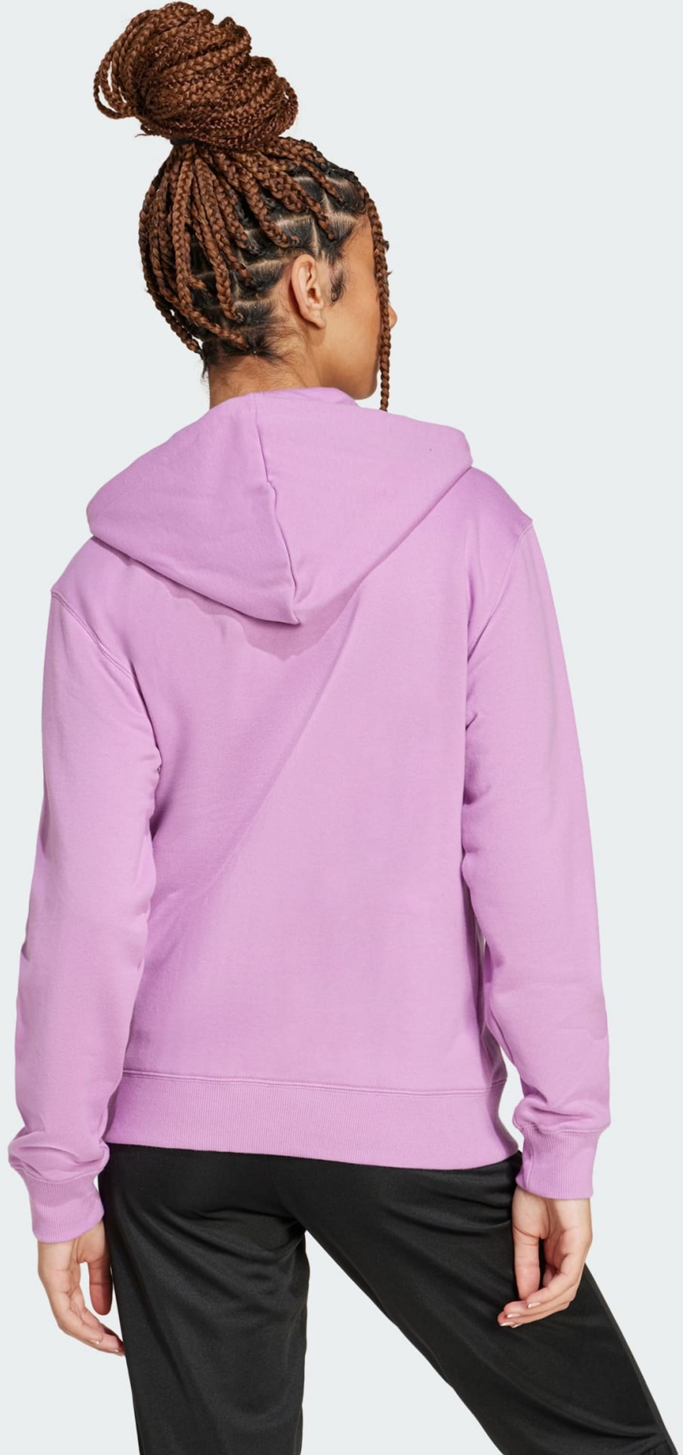 ADIDAS, Adidas Essentials Linear Huvtröja Med Hel Dragkedja I Sweatshirttyg