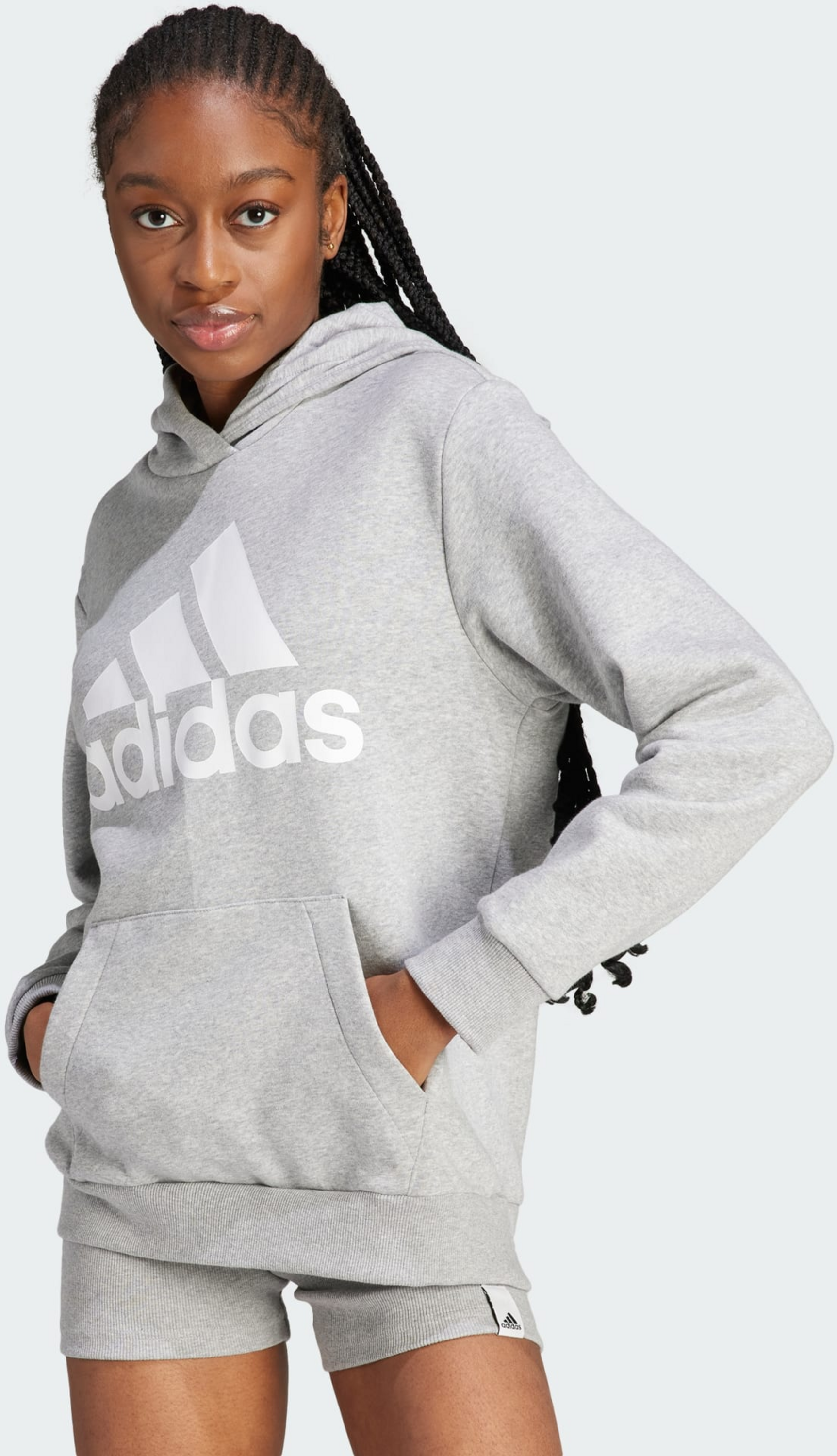 ADIDAS, Adidas Essentials Logo Boyfriend Fleece Hoodie