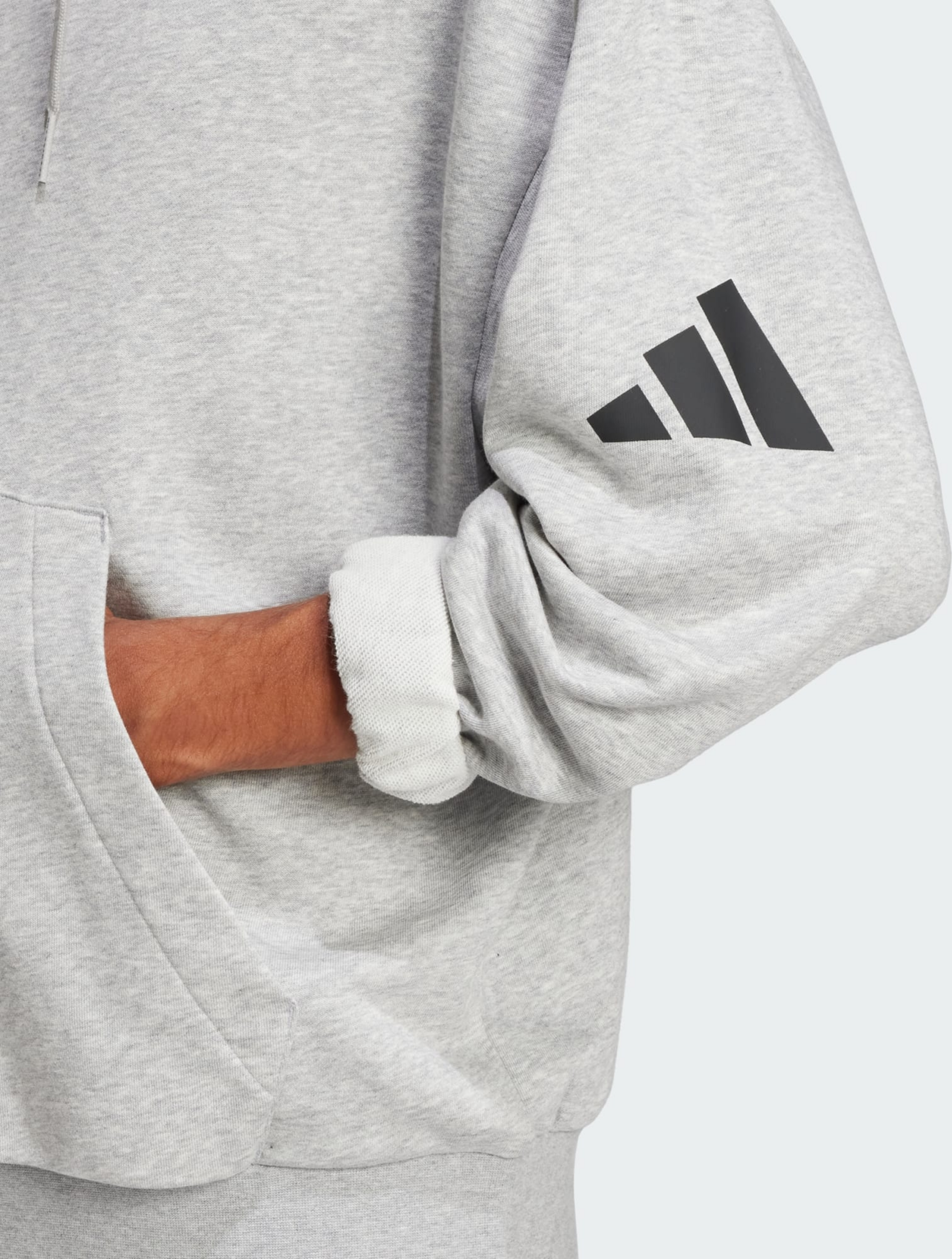 ADIDAS, Adidas Essentials Loose-fit 3 Bar Logo French Terry Hoodie