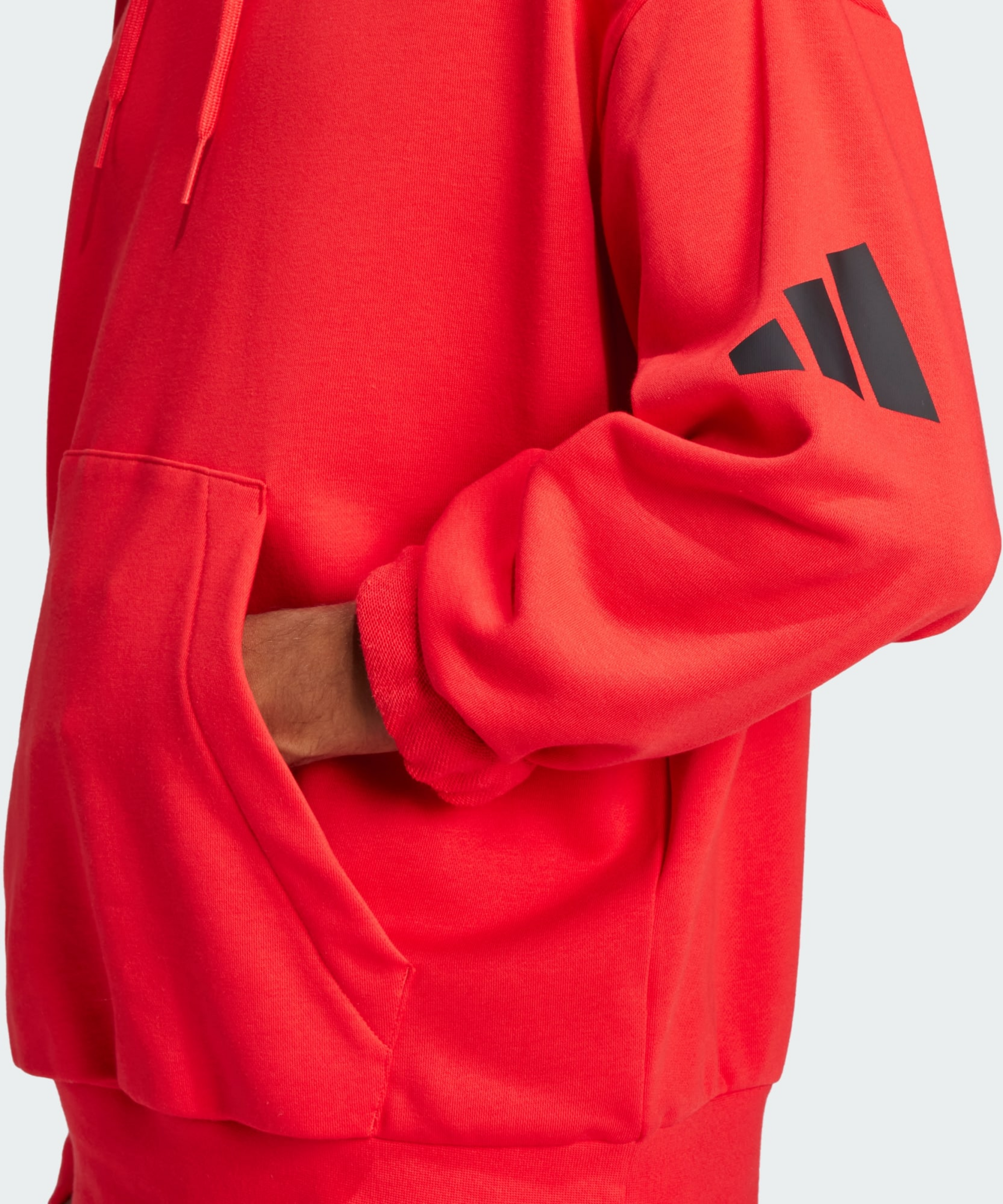 ADIDAS, Adidas Essentials Loose-fit 3 Bar Logo French Terry Hoodie