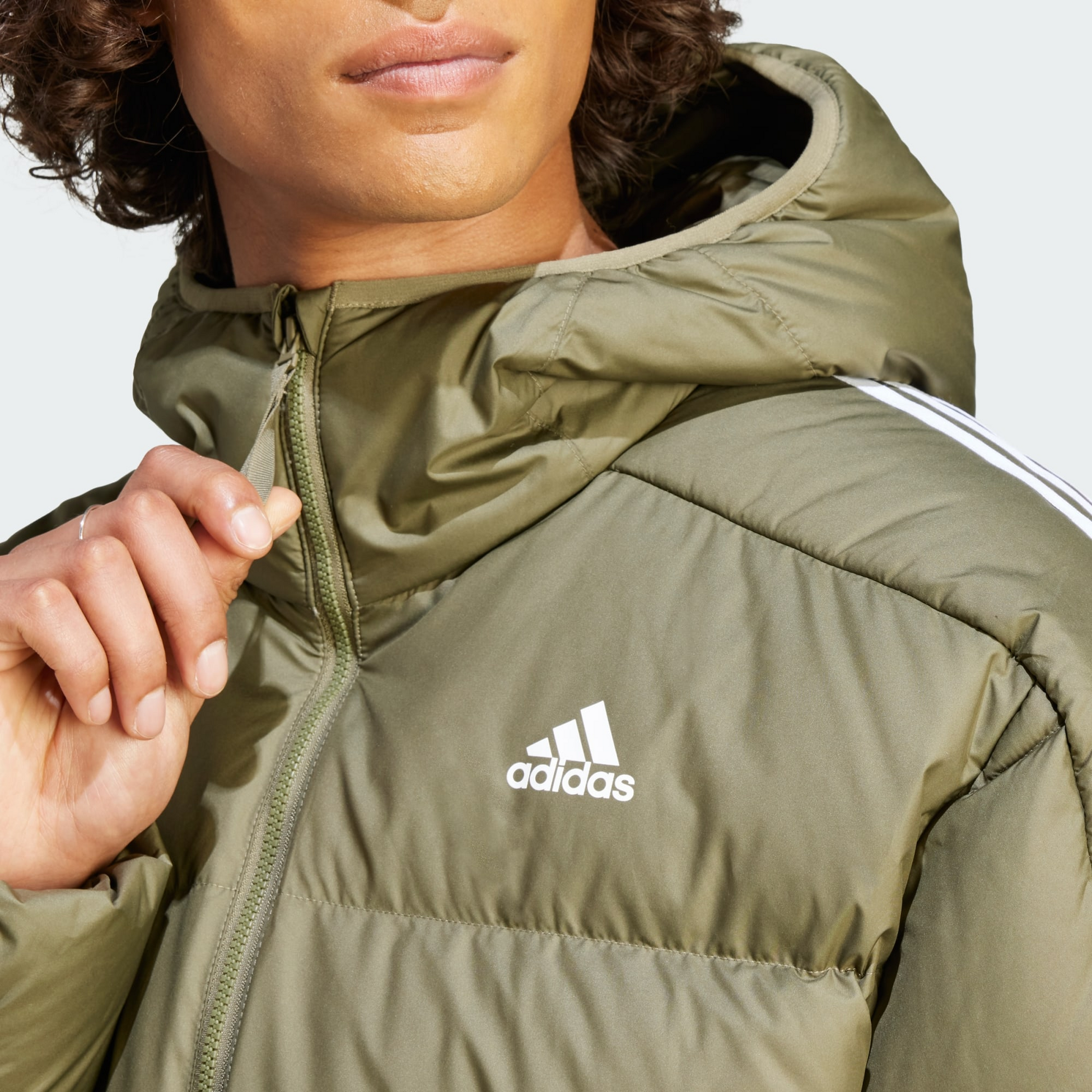 ADIDAS, Adidas Essentials Midweight Down Hooded Jacka