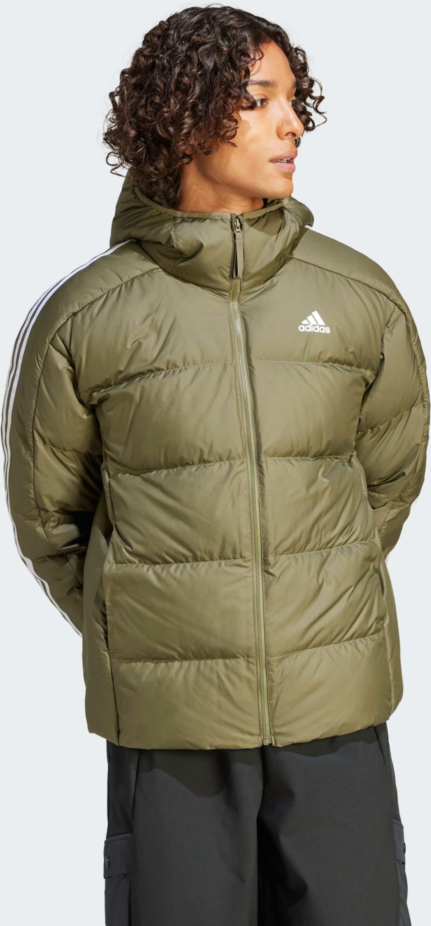 ADIDAS, Adidas Essentials Midweight Down Hooded Jacka