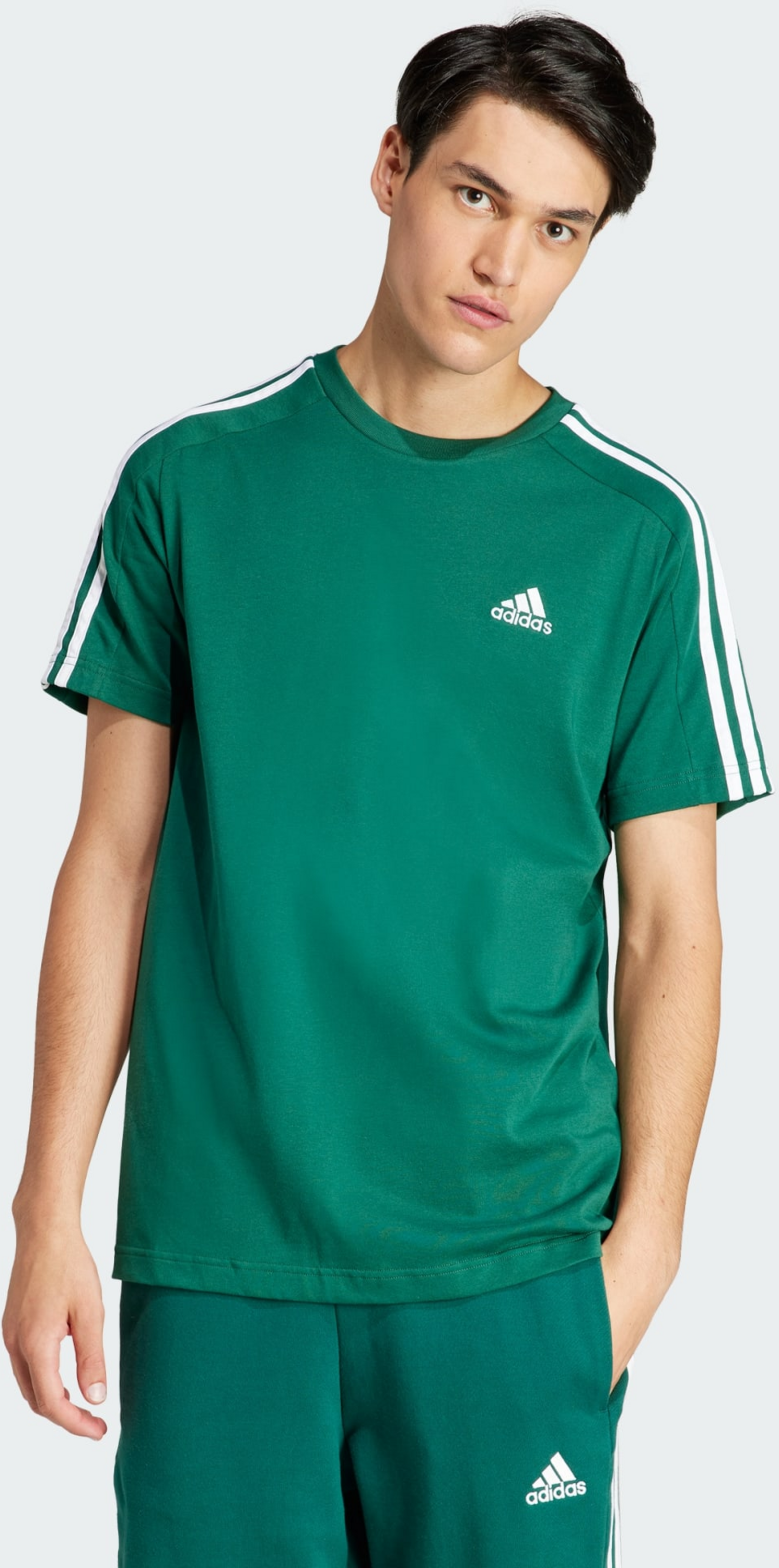 ADIDAS, Adidas Essentials Single Jersey 3-stripes Tee